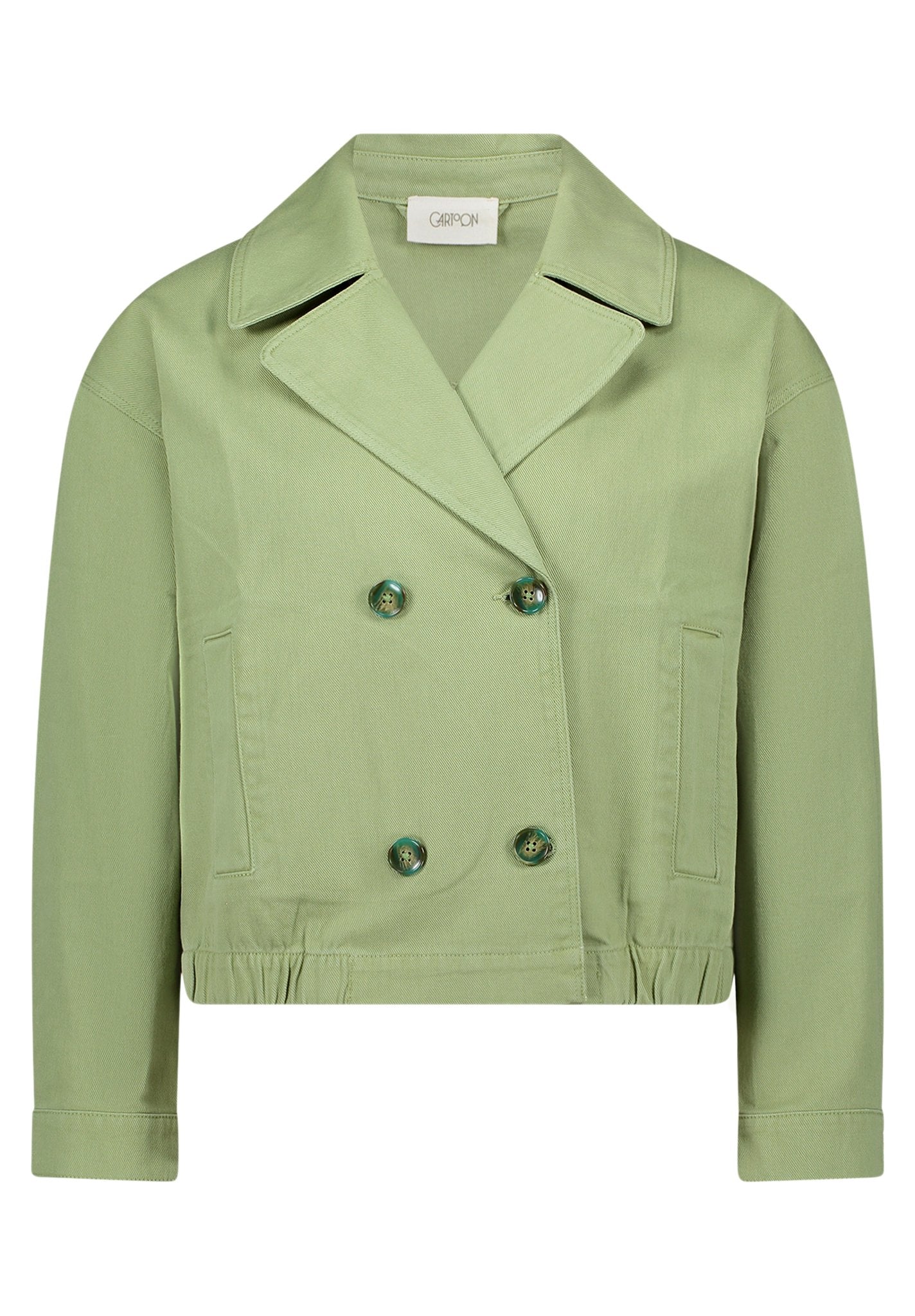 Cartoon Damen Blazer Green Eyes