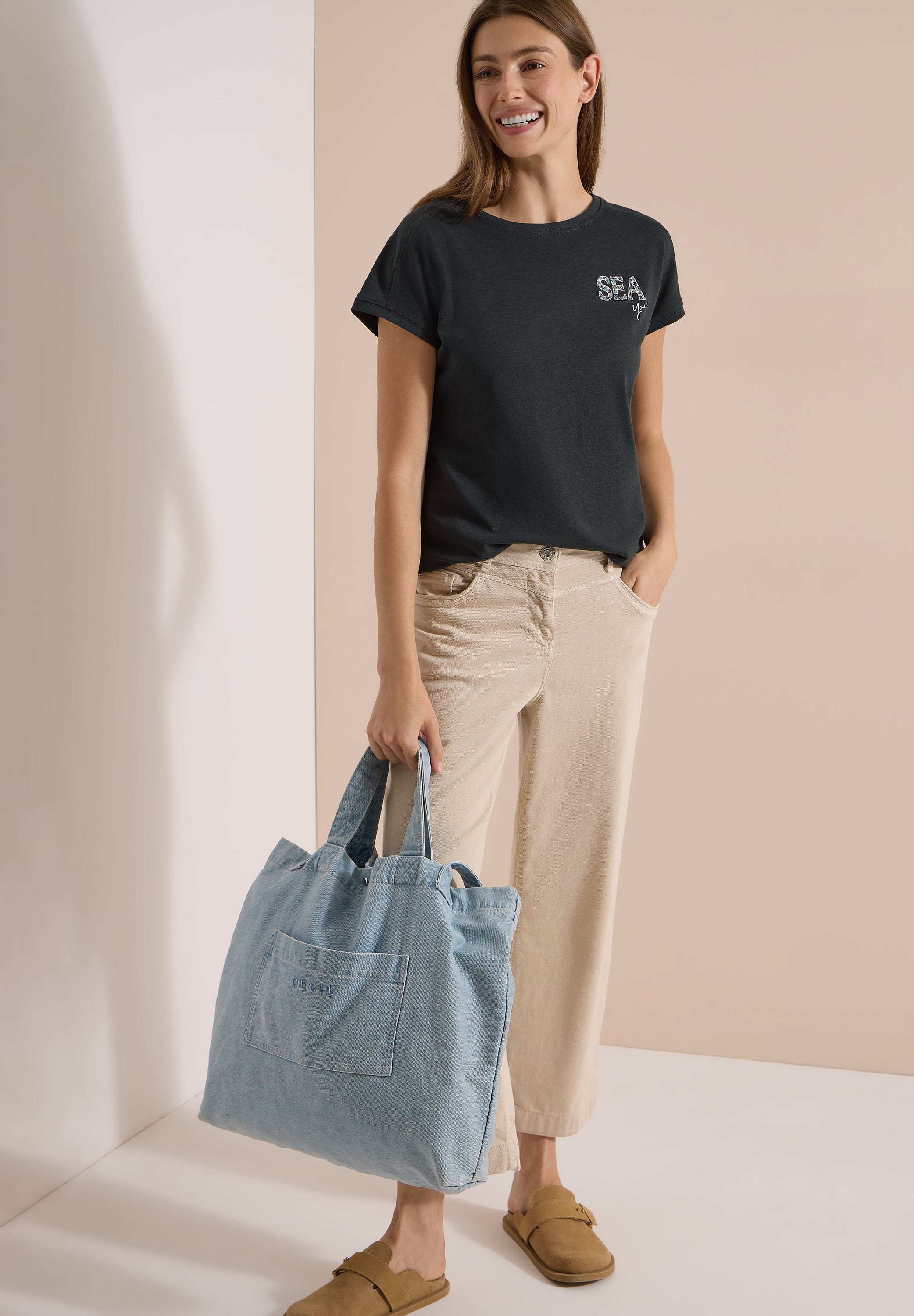 Cecil Damen T-Shirts  Palm Bree