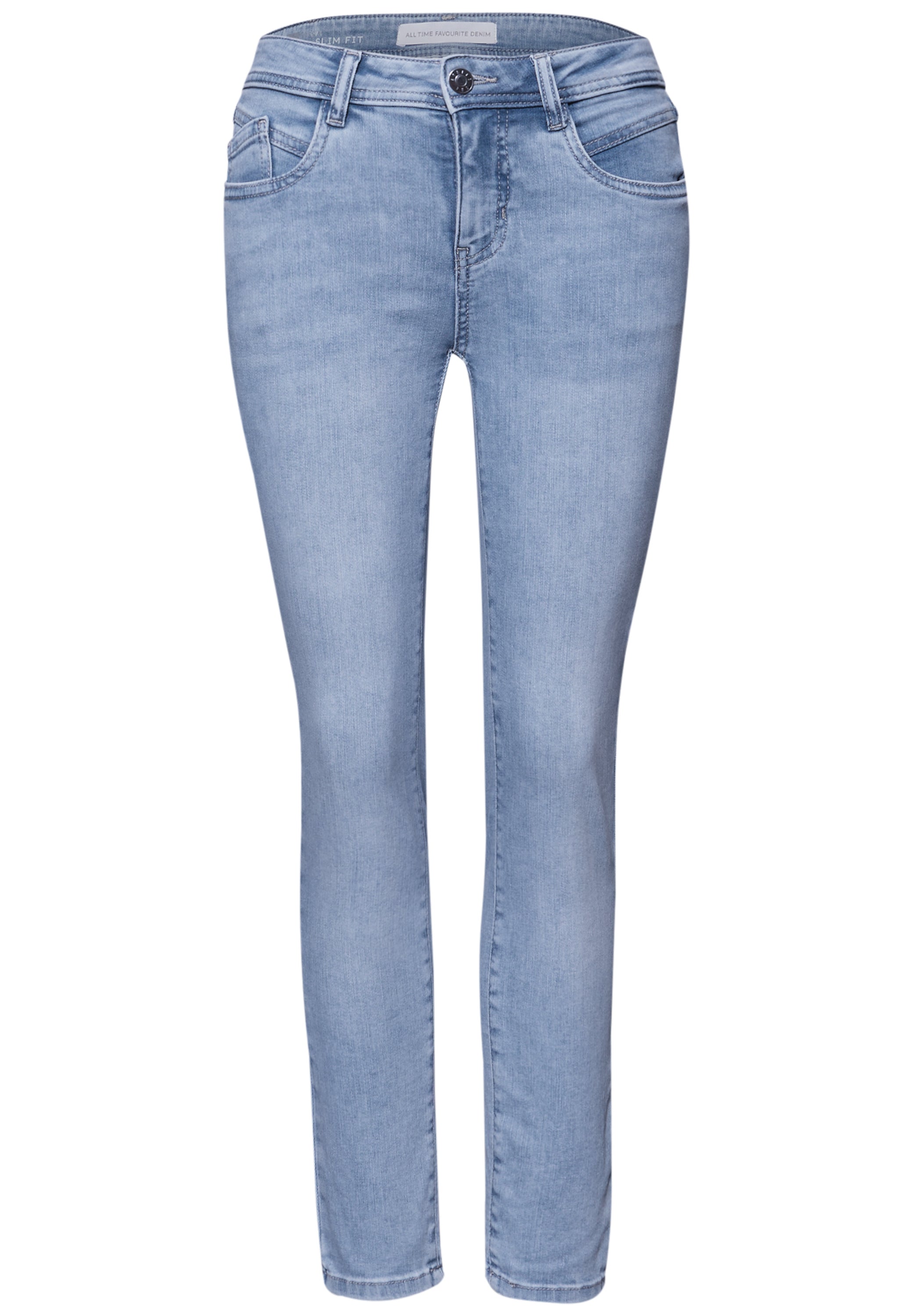 Street One Damen Hosen  Light Blu