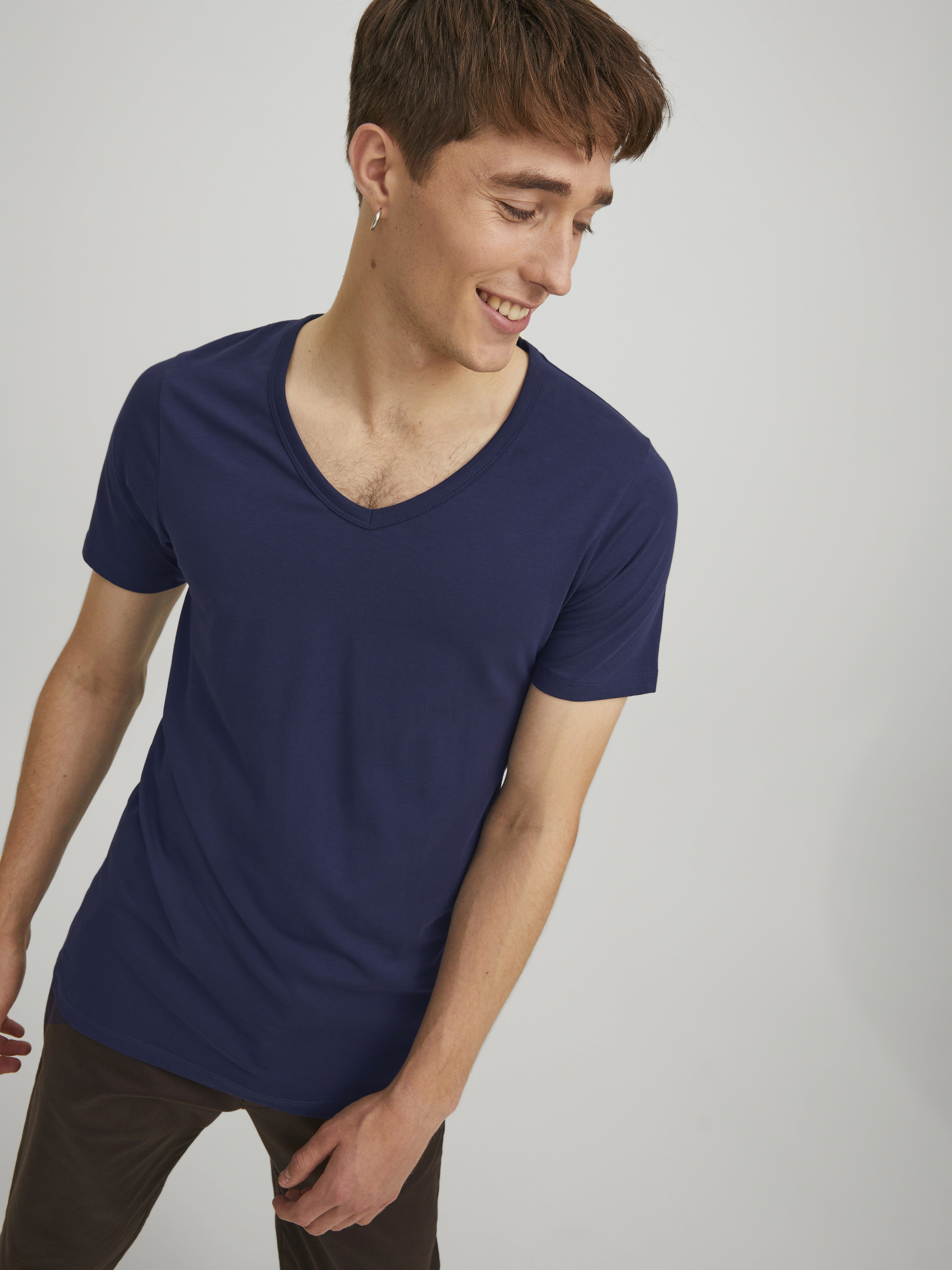 Jack & Jones Herren T-Shirts kurz Navy Blue
