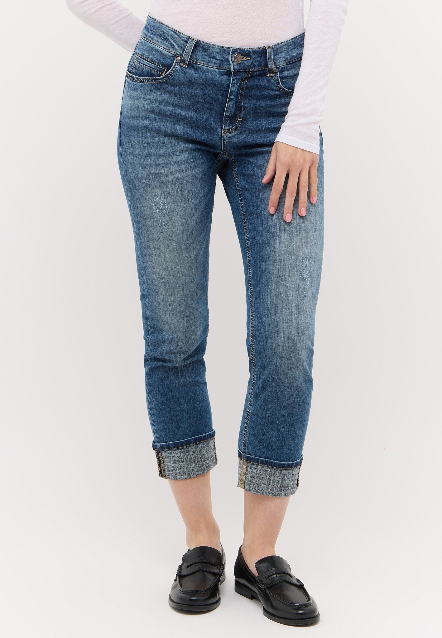 Angels Damen Jeans  Mid Blue U