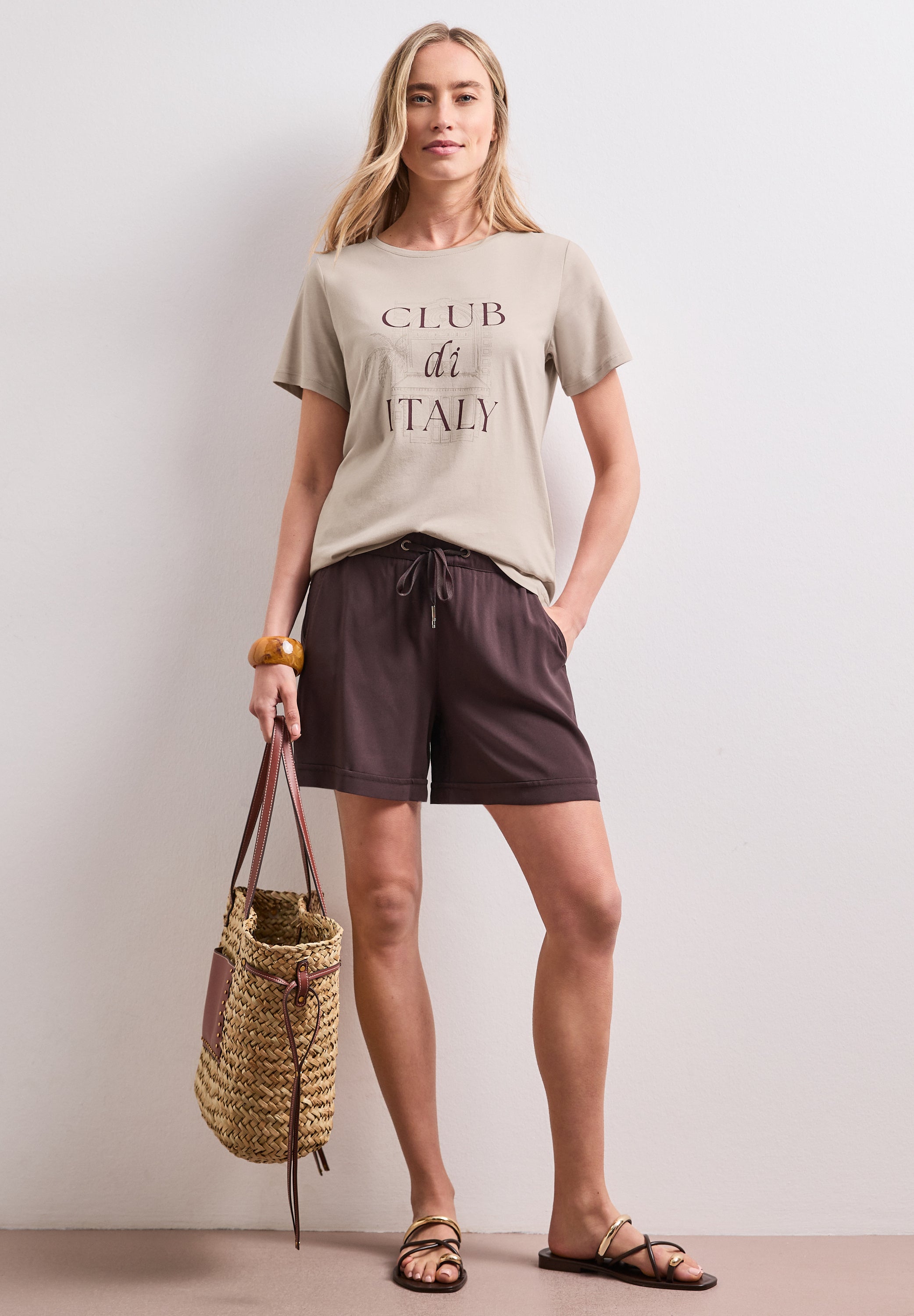 Street One Damen T-Shirts  Clay Sand