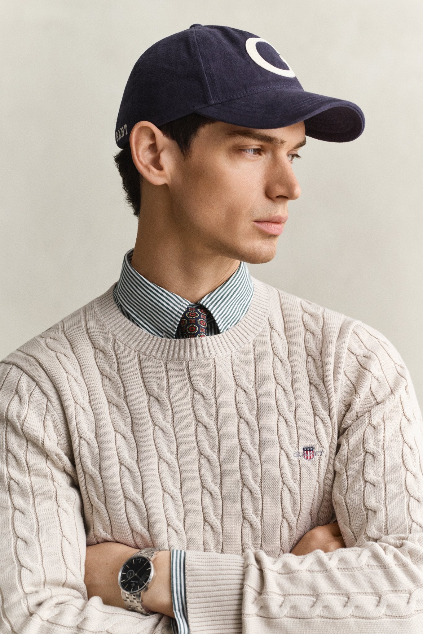 Gant Herren Pullover Clay Beige