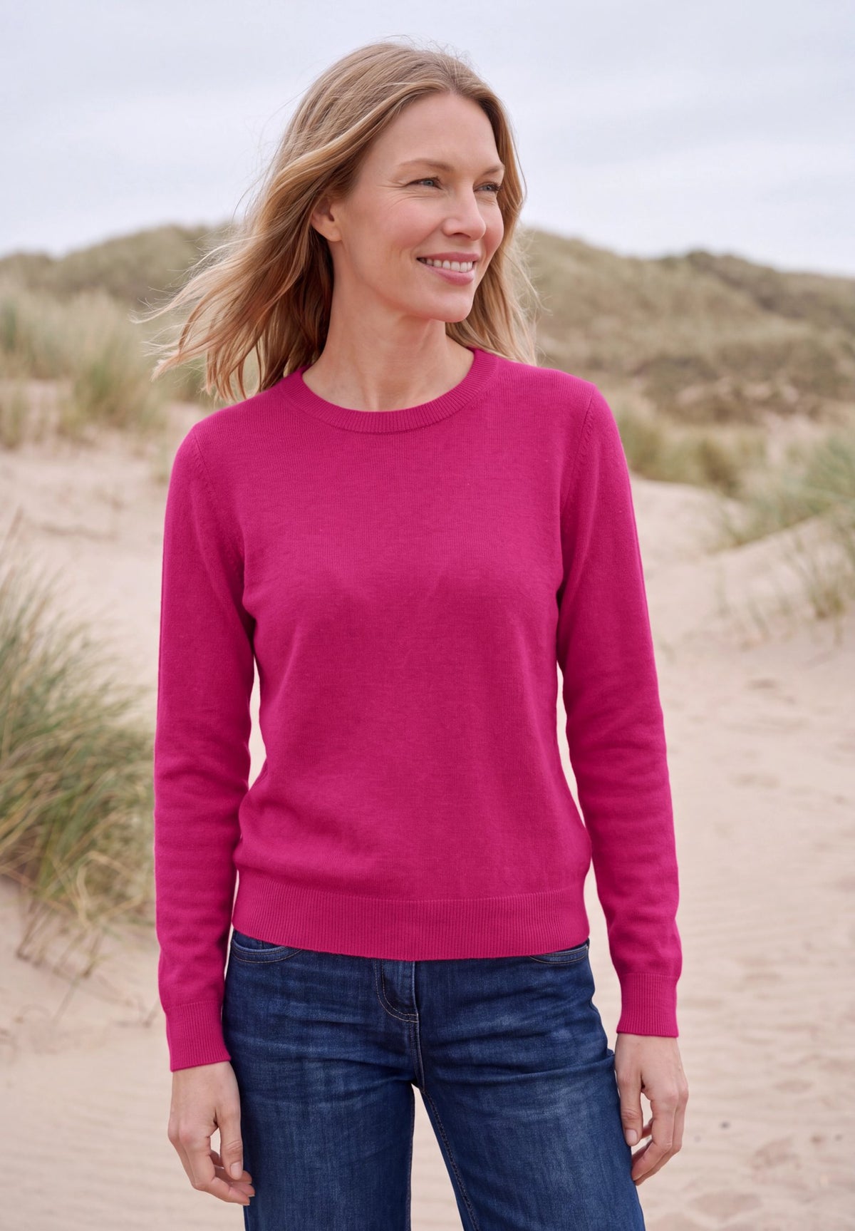 Cecil Damen Pullover Pink Flas