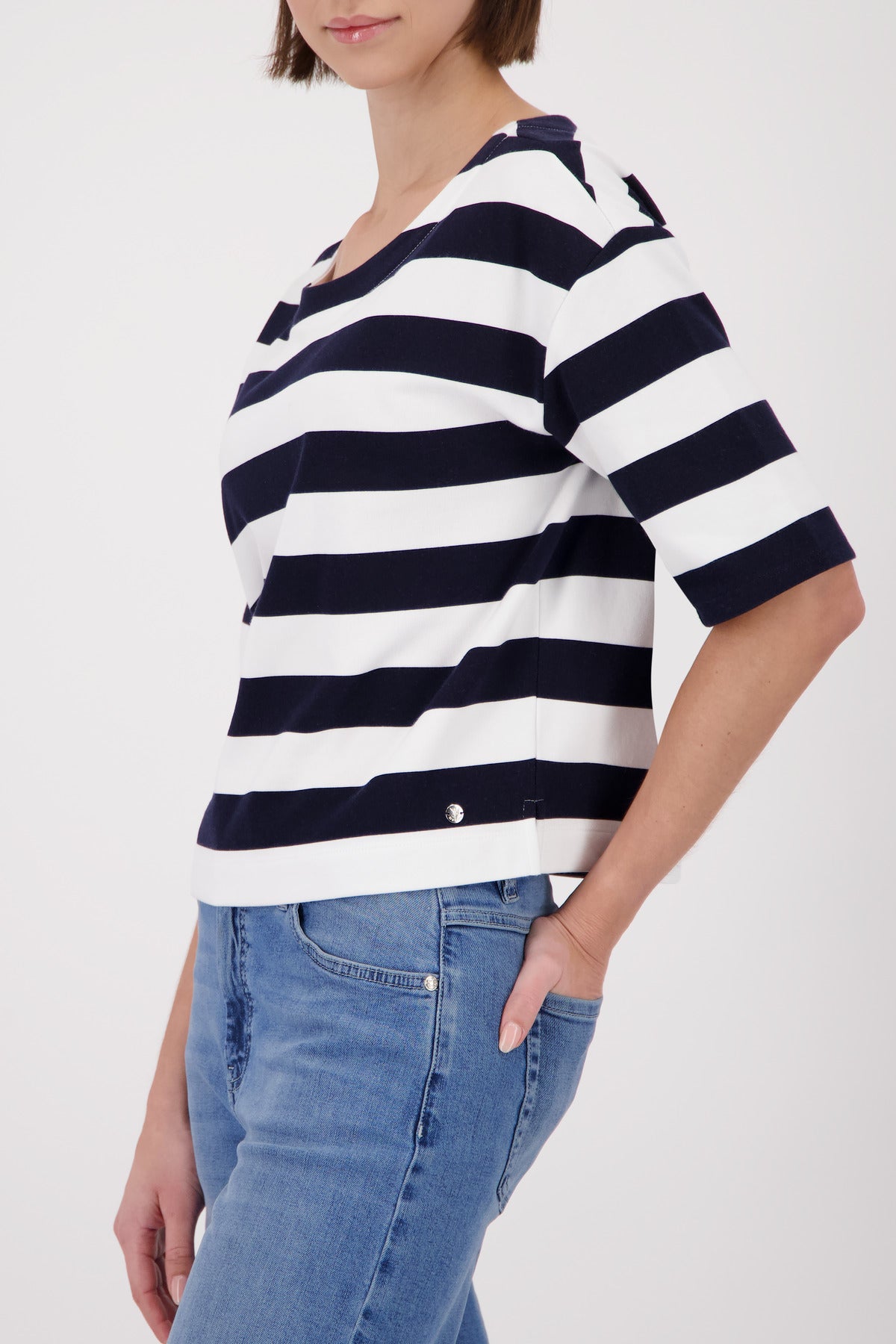 Monari Damen T-Shirts  Marine Ring