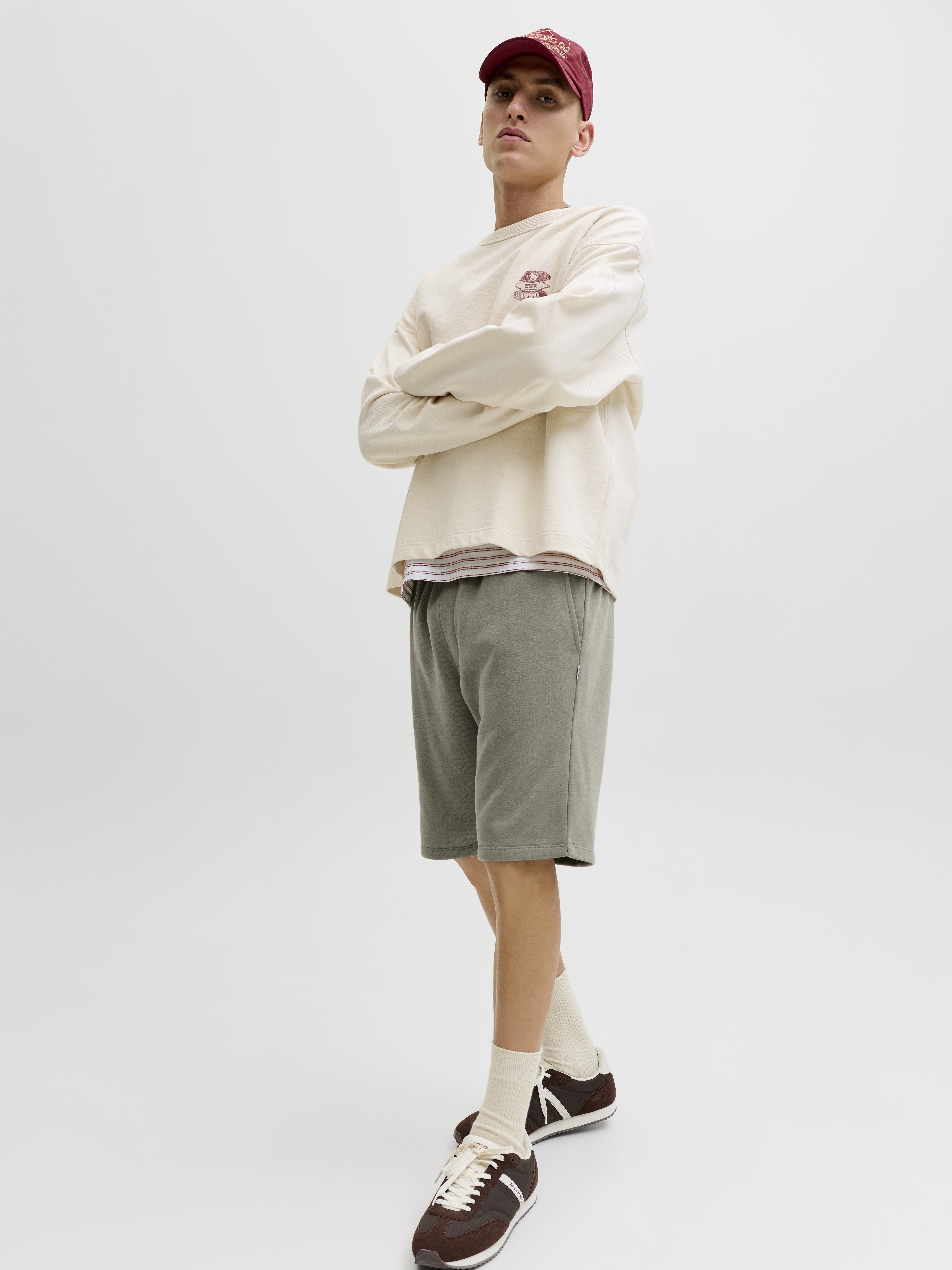 Jack & Jones Herren Shorts Vetiver