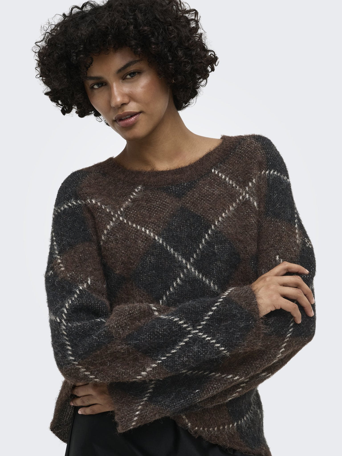 Only Damen Pullover Coffee Bean/Big