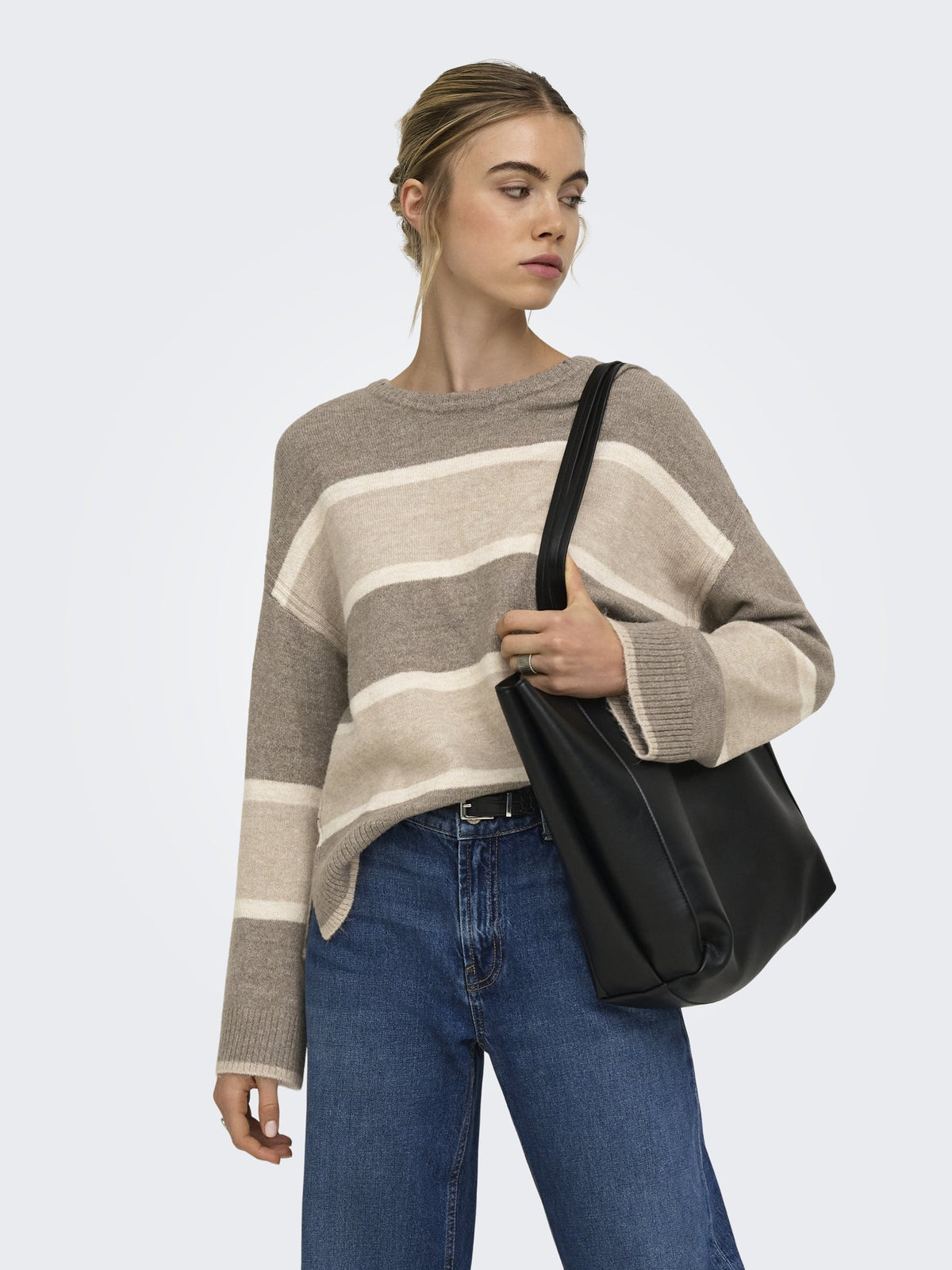 Only Damen Pullover Walnut/Birch/St