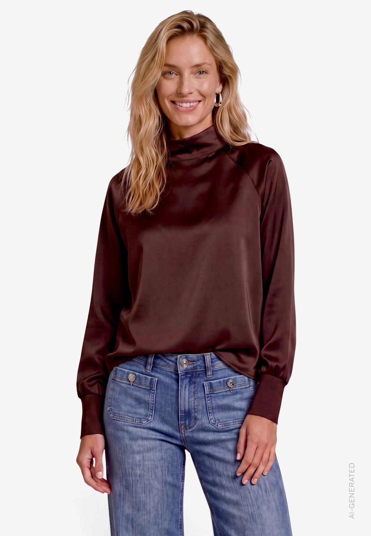 Zero Damen Blusen Chocolate Plum