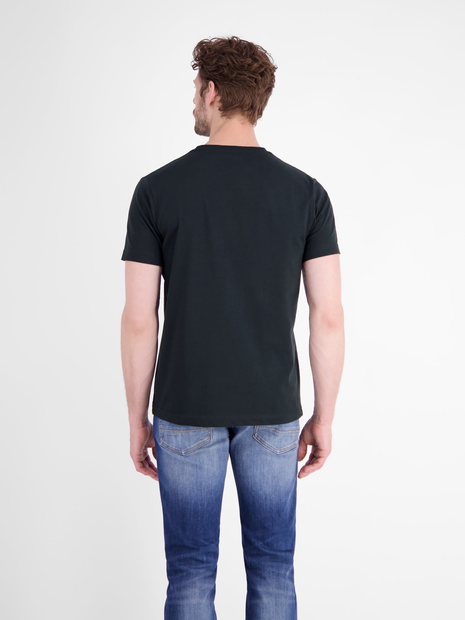 Lerros Herren T-Shirts kurz Classic Navy