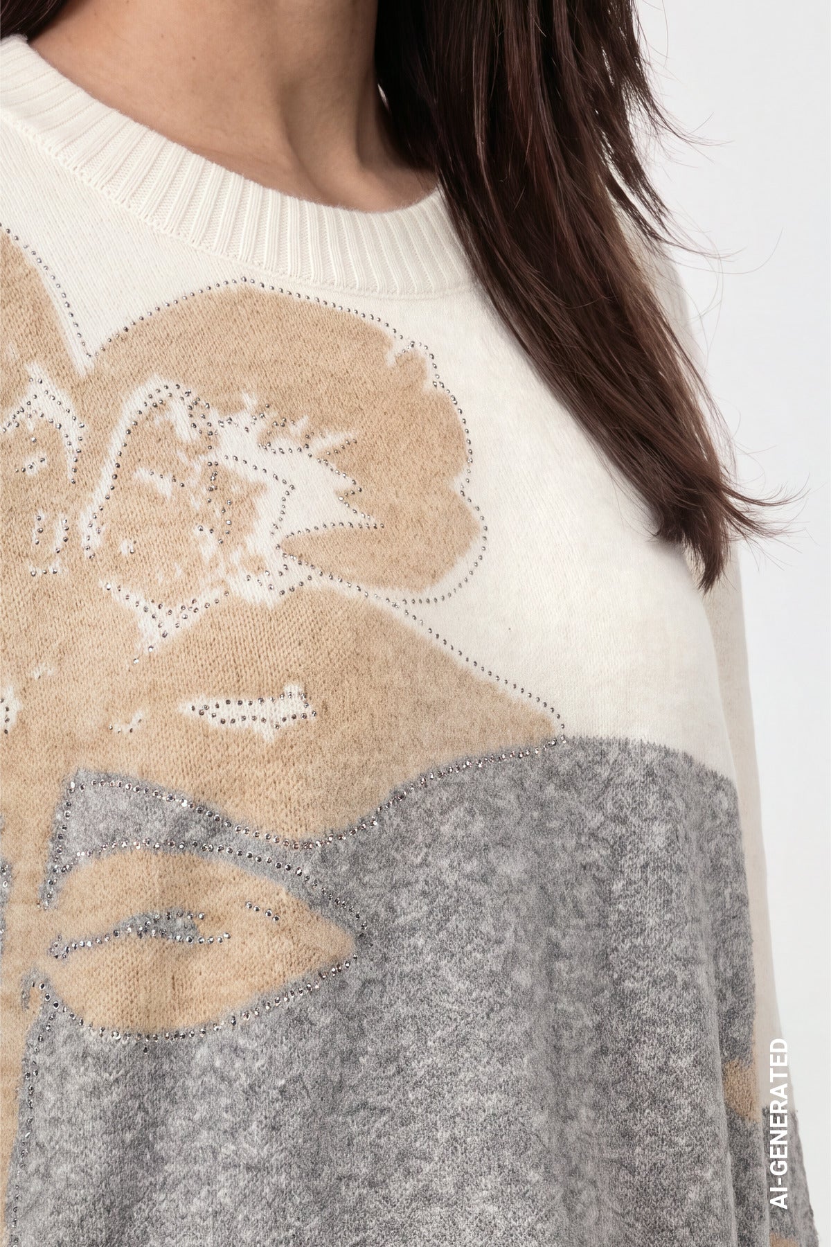 Monari Damen Pullover  Light Grey