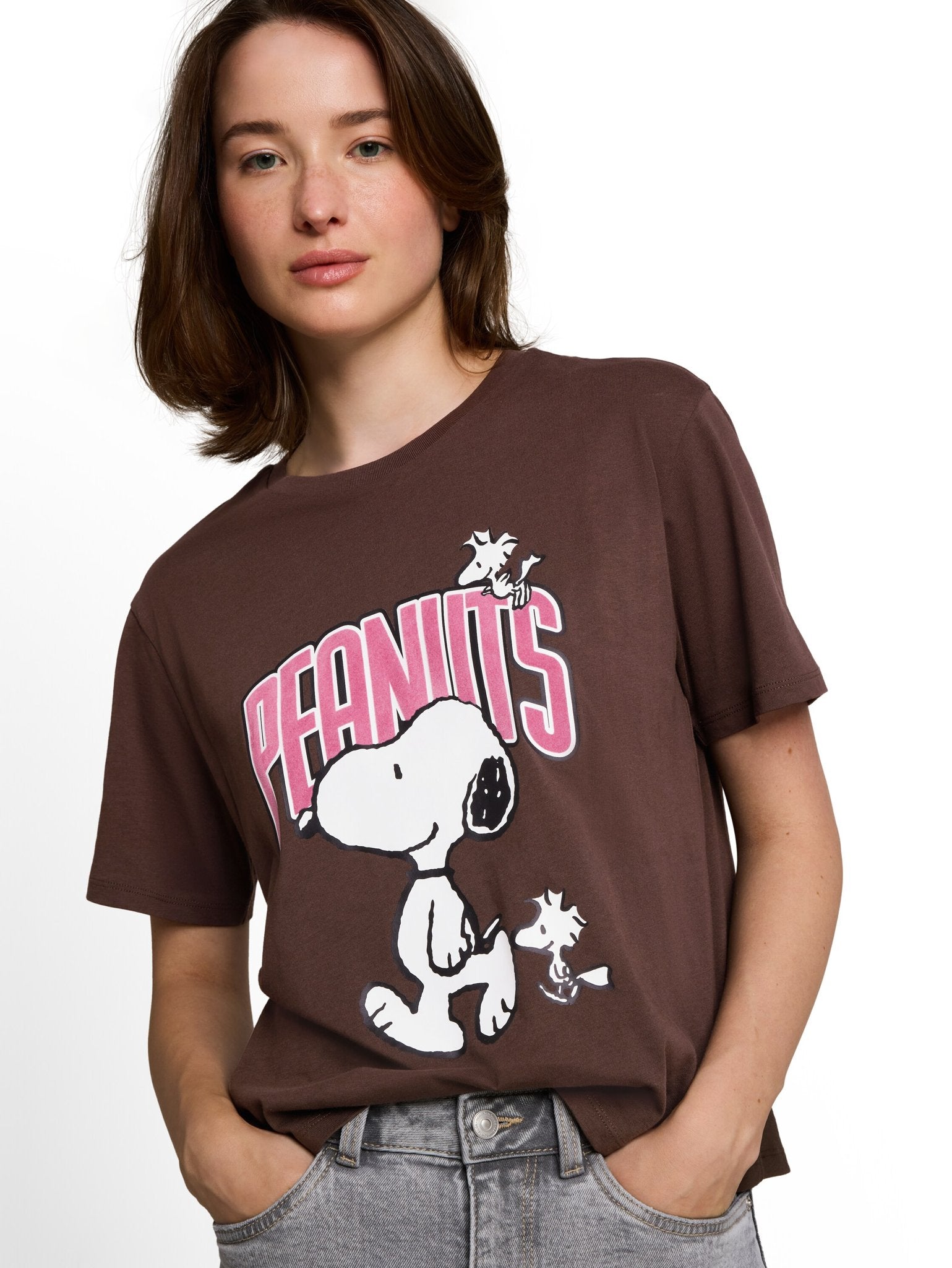 Tom Tailor denim Damen T-Shirts Cool Dark Brown