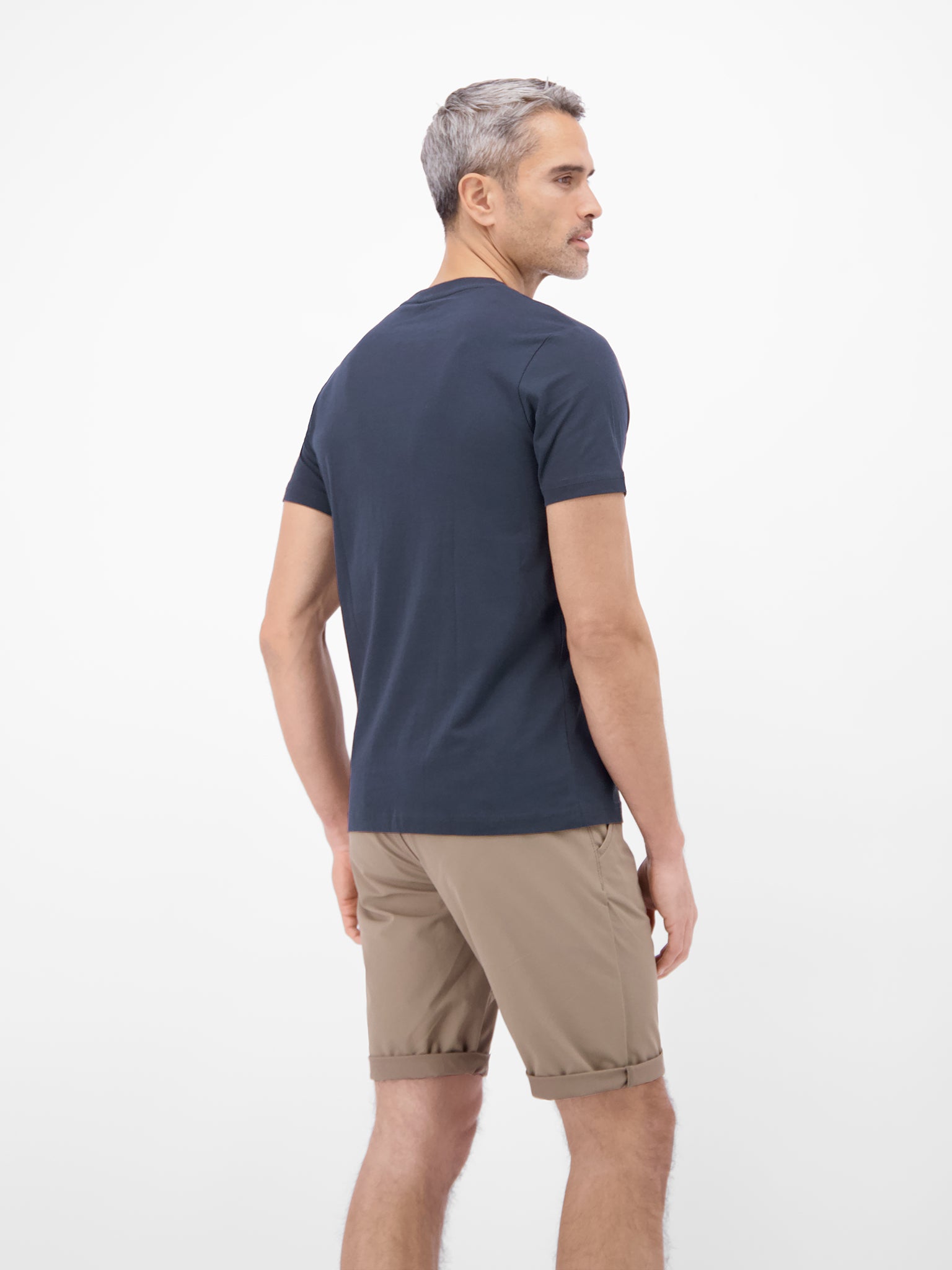 Lerros Herren T-Shirts kurz Classic Navy