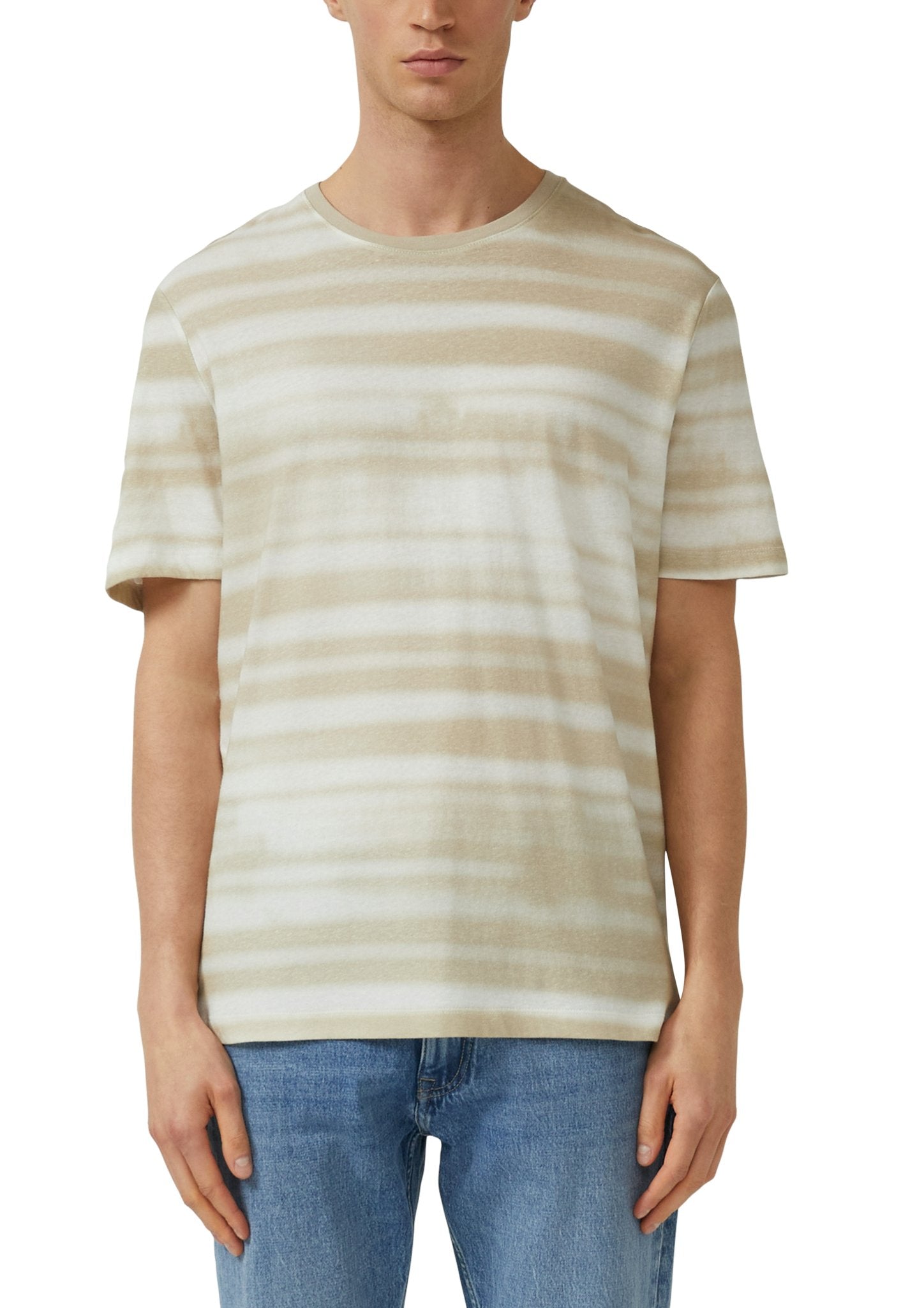 S. Oliver red Herren T-Shirts kurz Brown