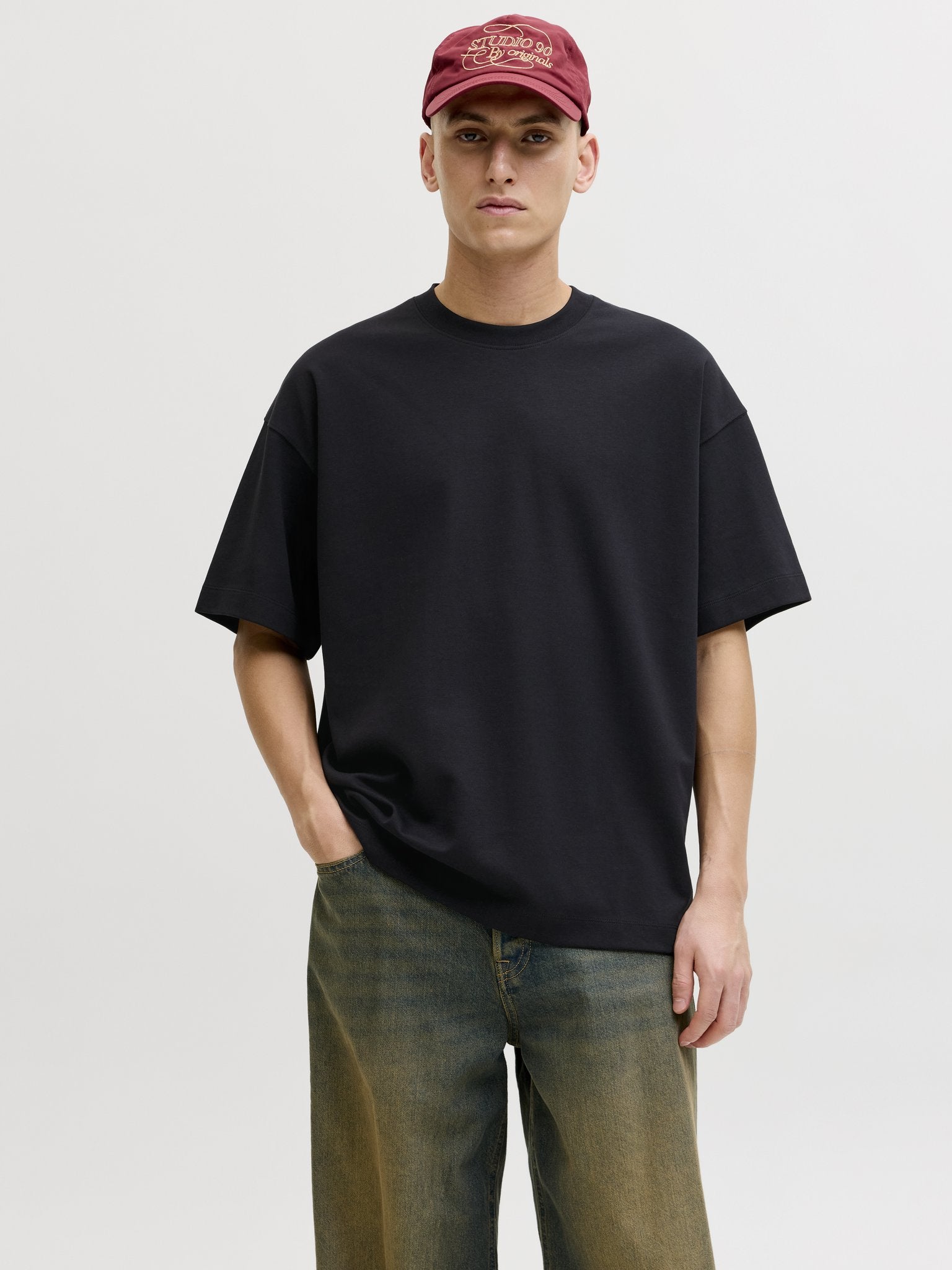Jack & Jones Herren T-Shirts kurz Black