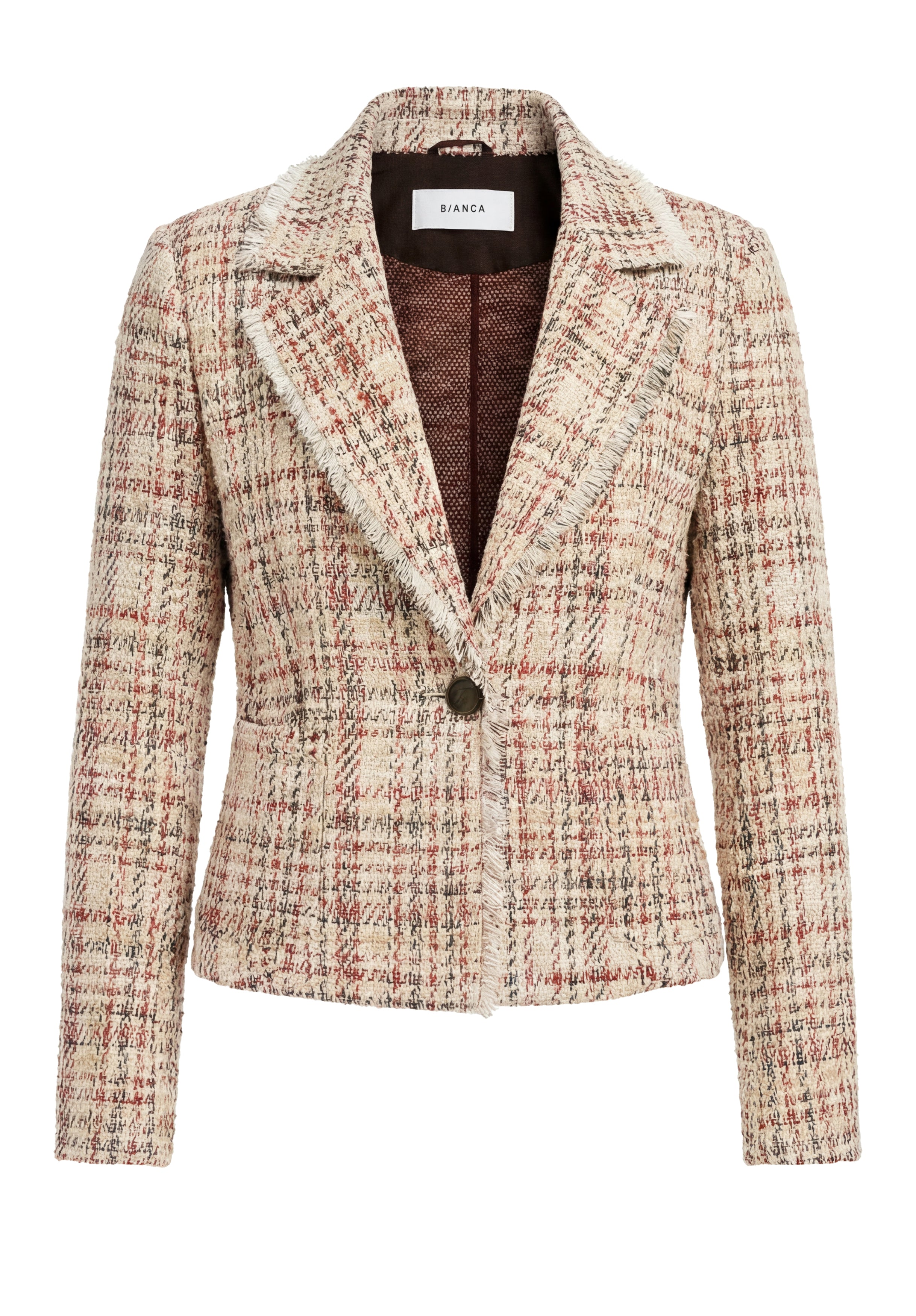 Bianca Damen Blazer Red Mix