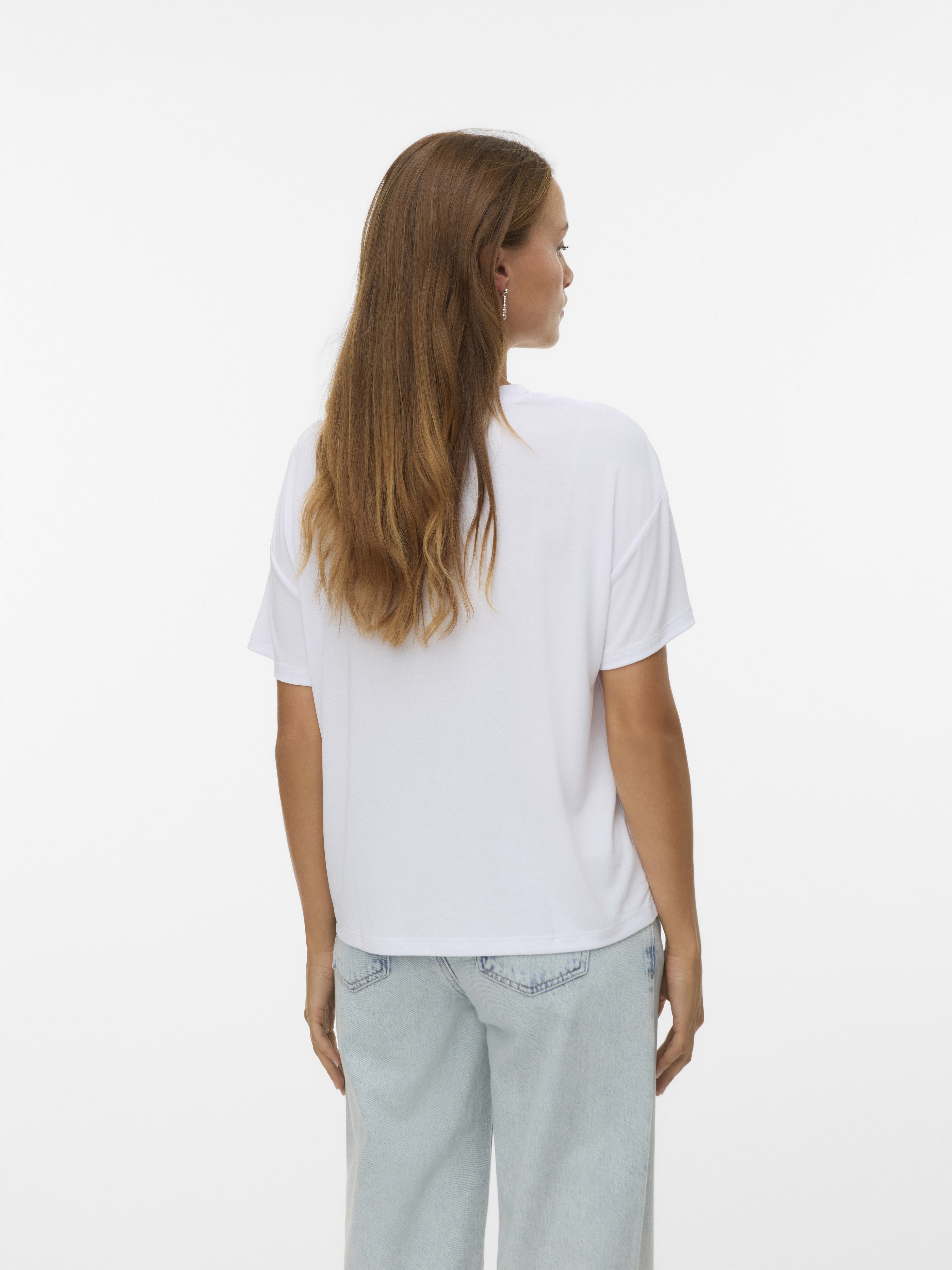Vero Moda Damen T-Shirts Bright White