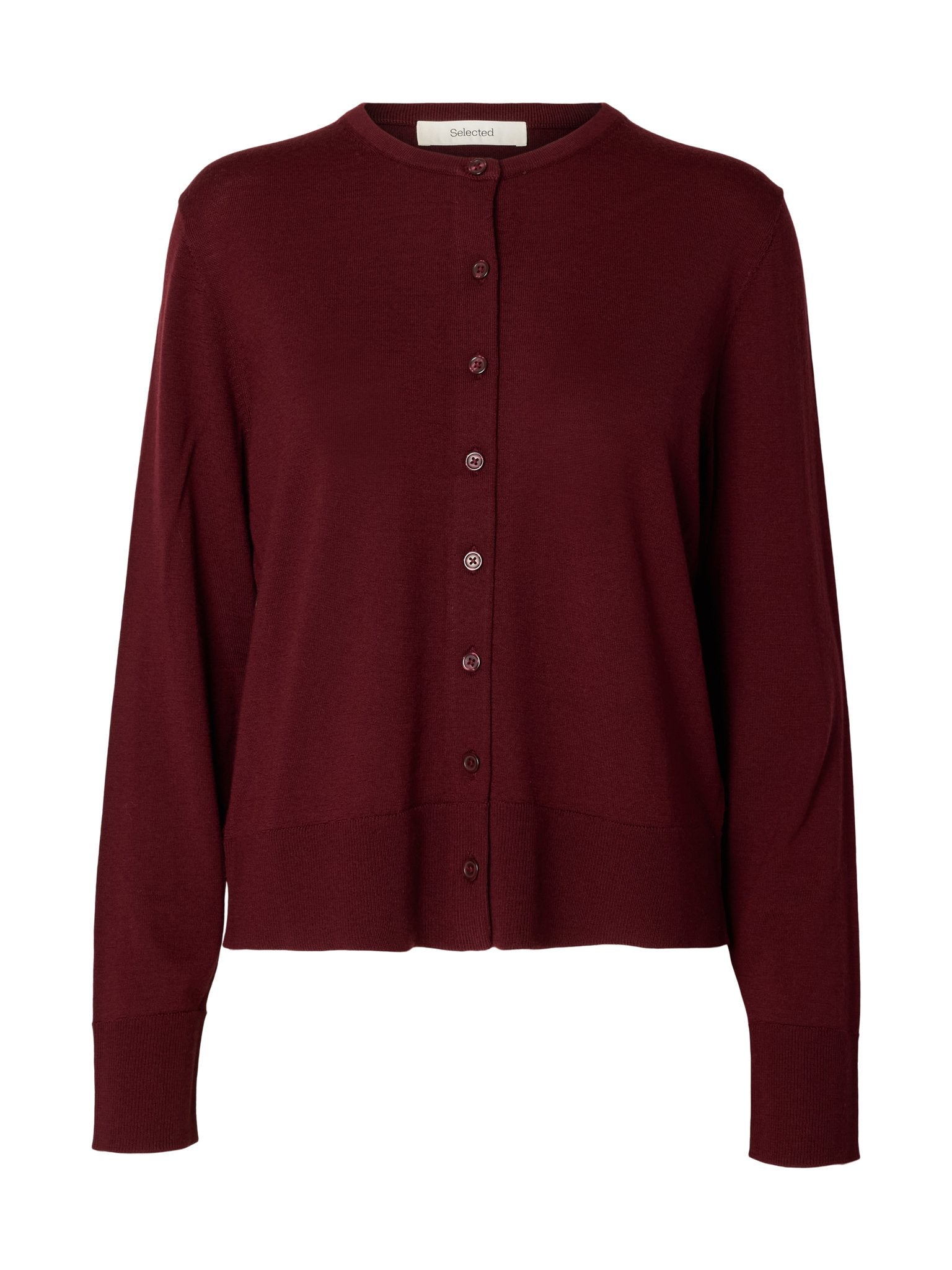 Selected Femme Damen Strickjacken Tawny Port