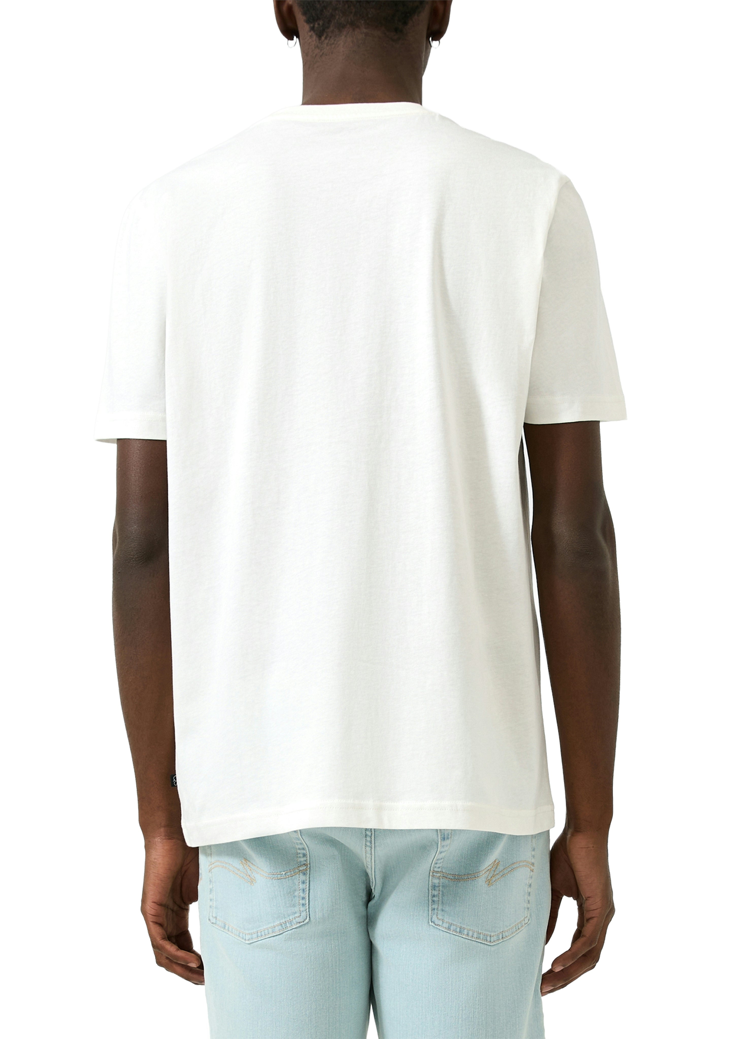 QS by S.Oliver Herren T-Shirts kurz White