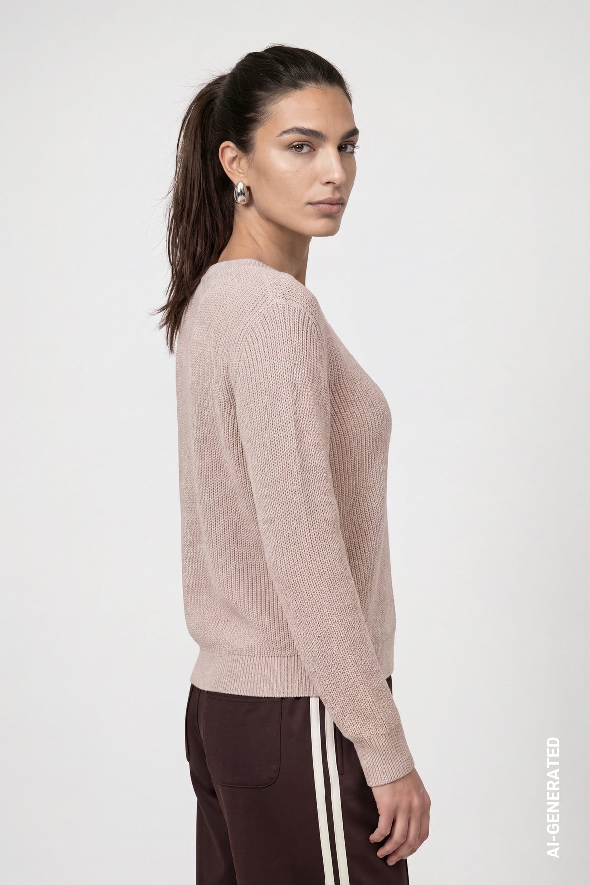 Monari Damen Pullover  Cappuccino