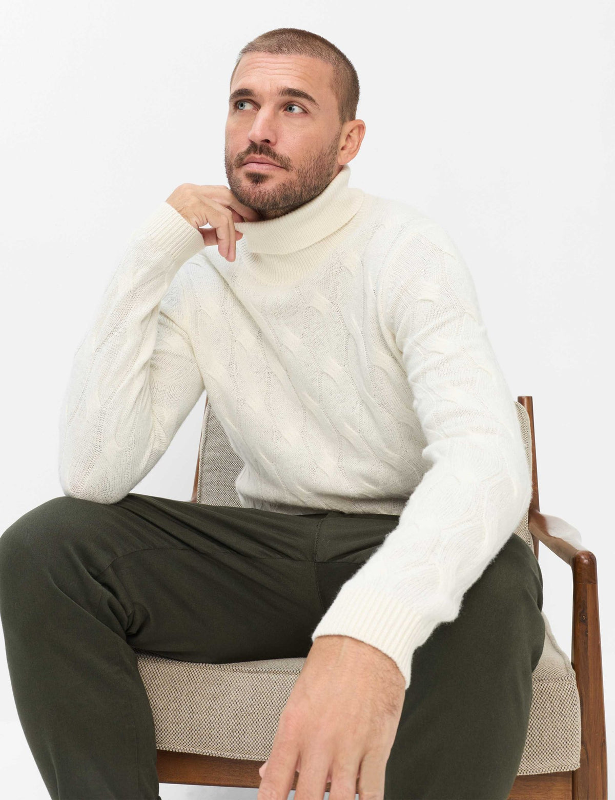 Brax Herren Pullover  Offwhite