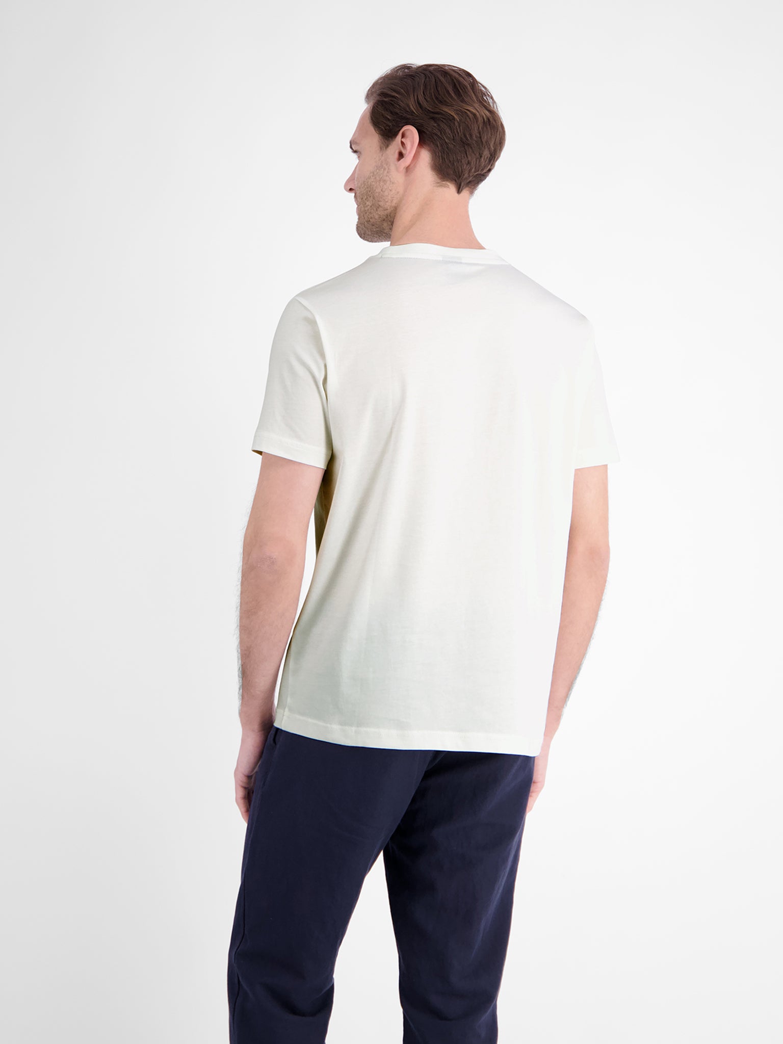 Lerros Herren T-Shirts kurz Broken White