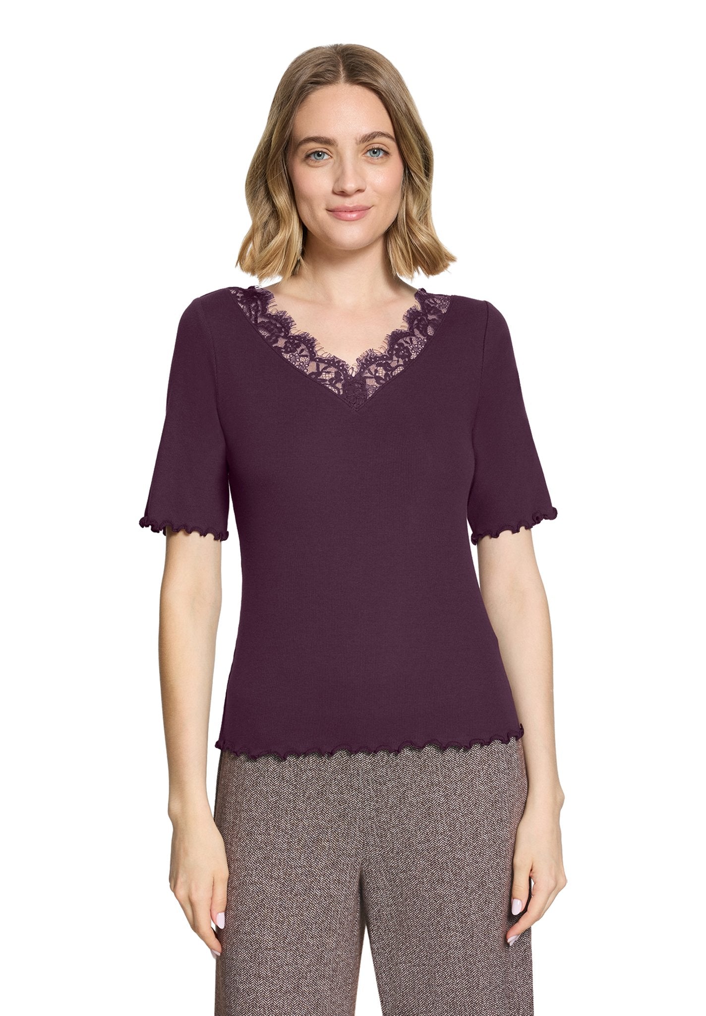 Cartoon Damen T-Shirts Dark Dahlia