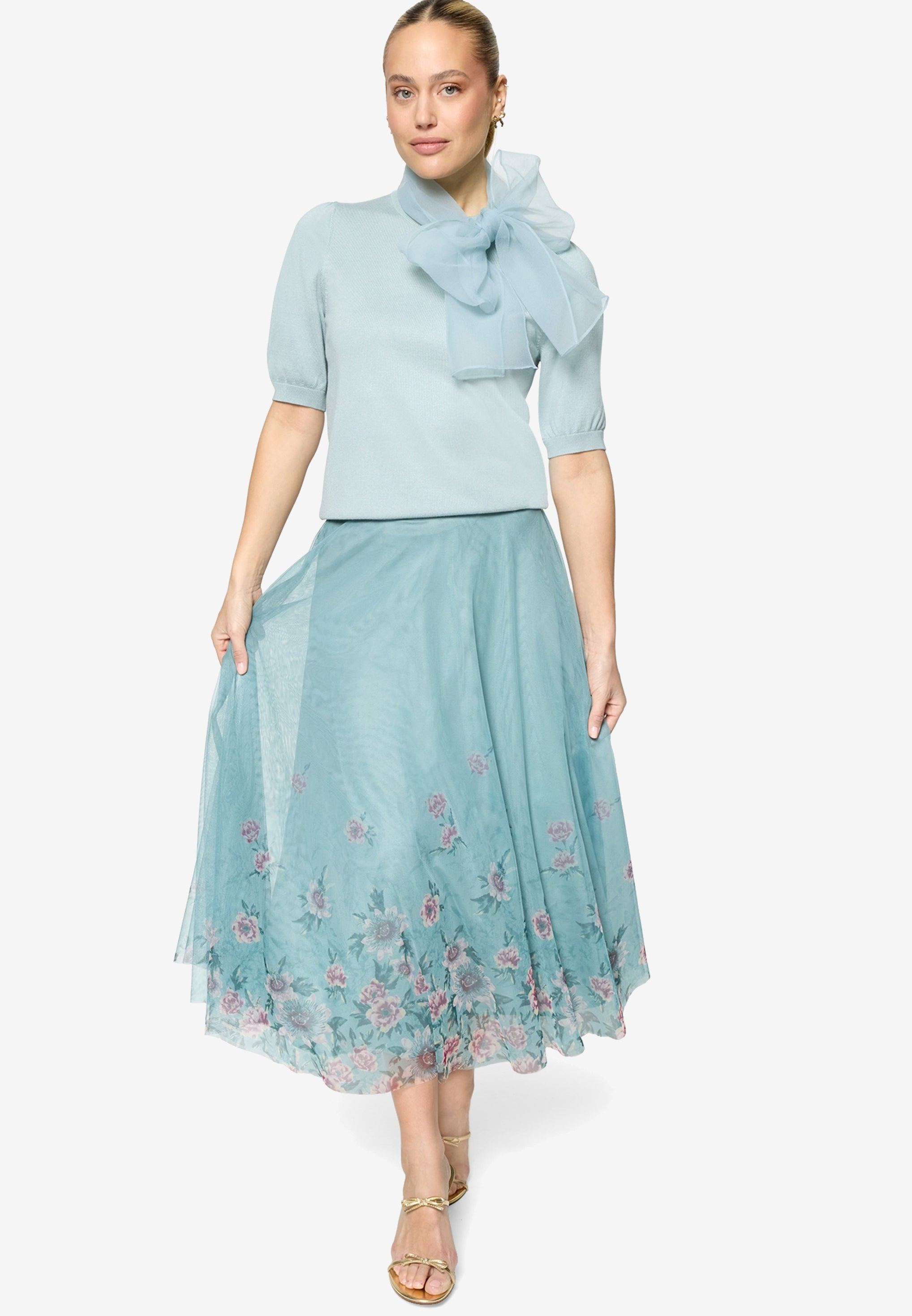Zero Damen Pullover Silver Blue
