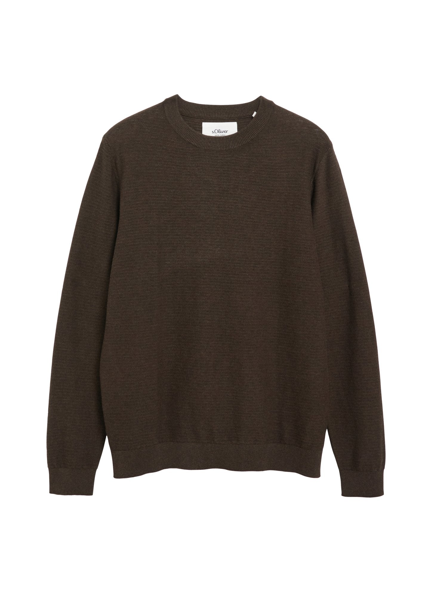S. Oliver red Herren Pullover W Brown