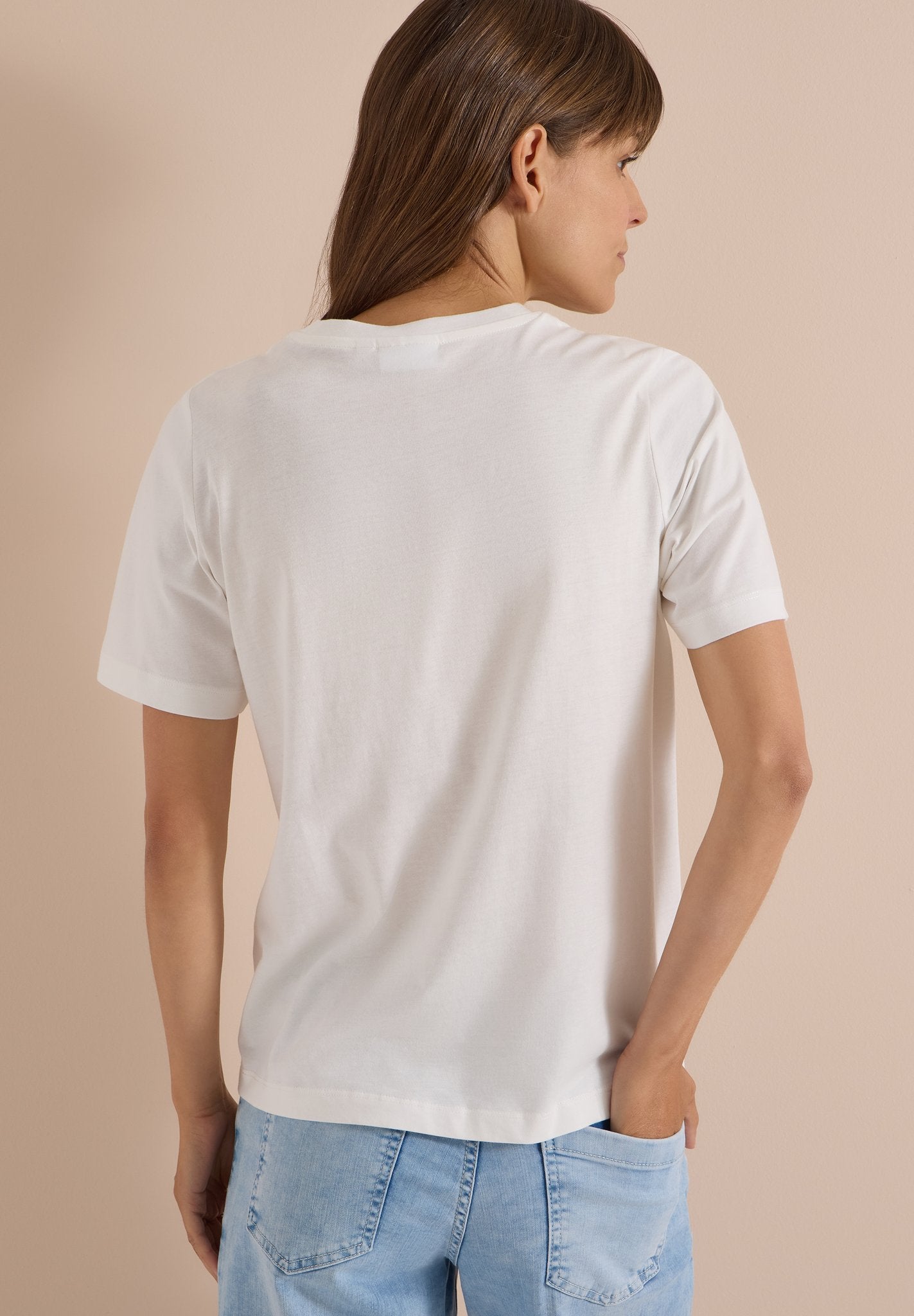 Cecil Damen T-Shirts Vanilla W