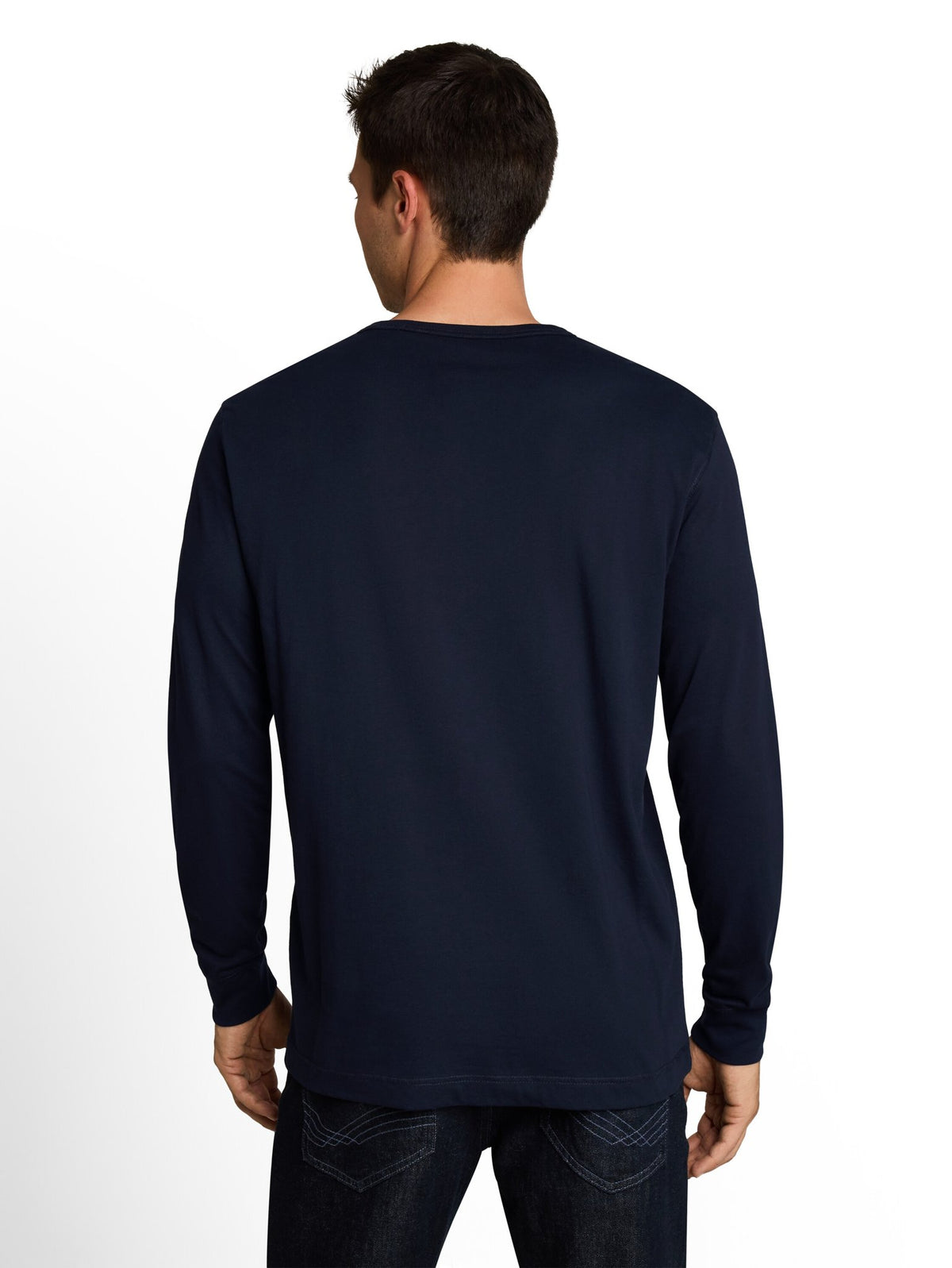 Tom Tailor Herren T-Shirts lang Sky Captain Blu