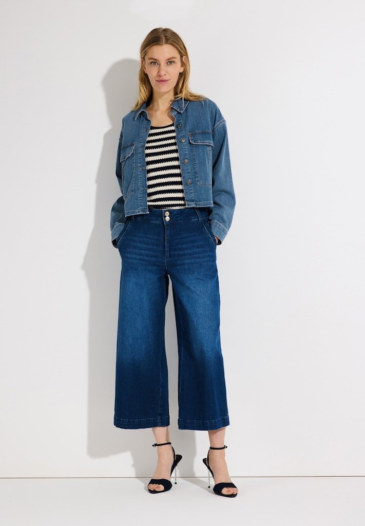 More & More Damen Jacken Middle Blu