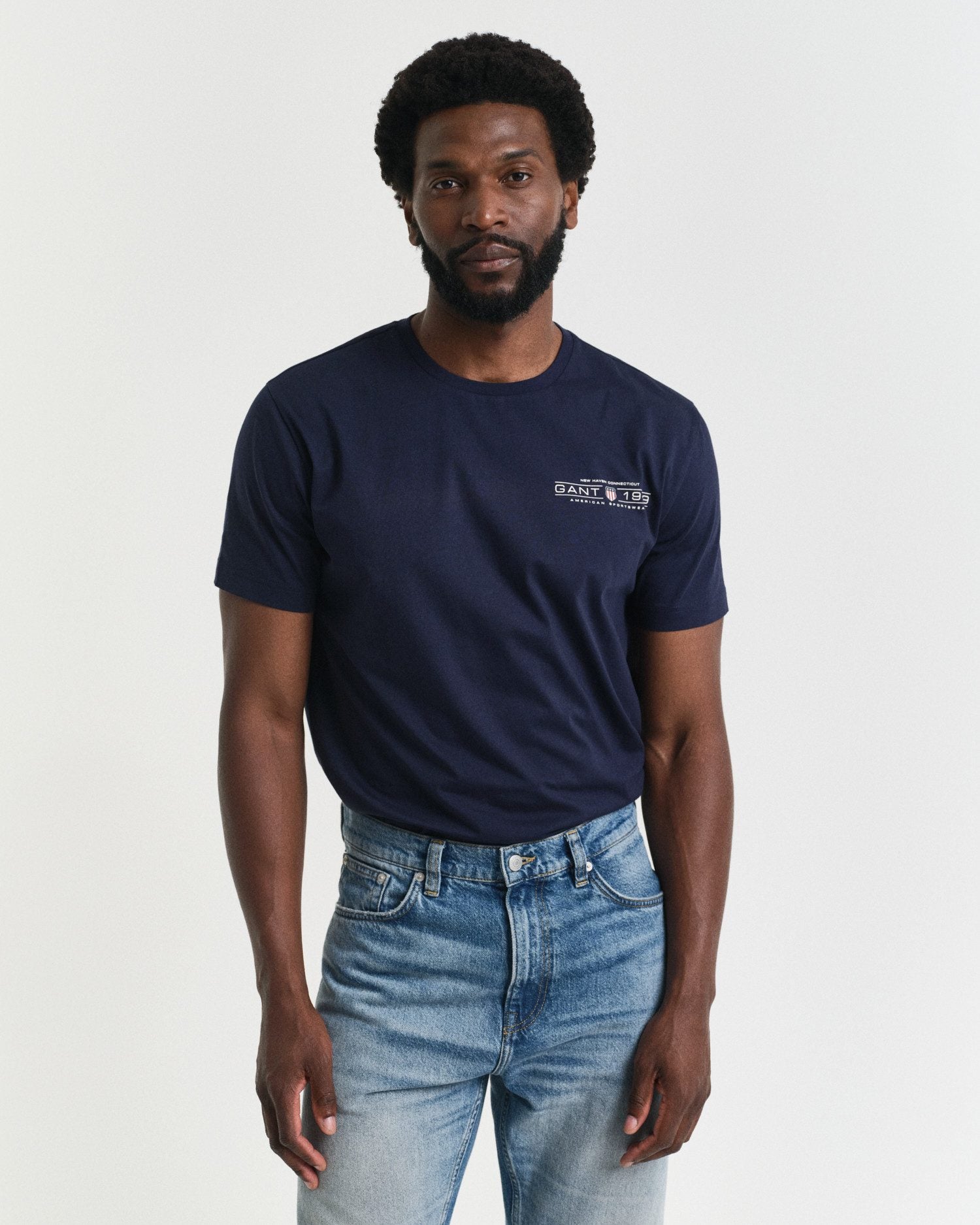 Gant Herren T-Shirts kurz  Evening Blu