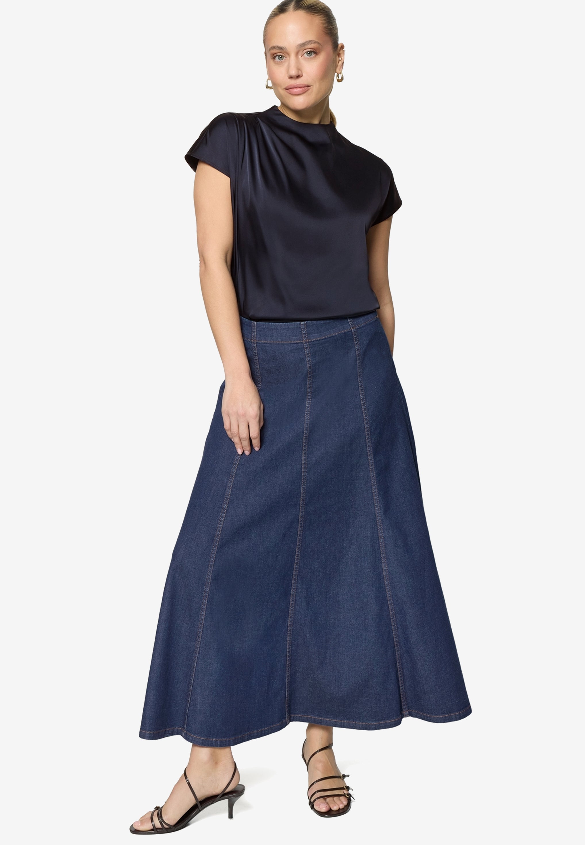 Zero Damen Blusen kurz Deep Sky