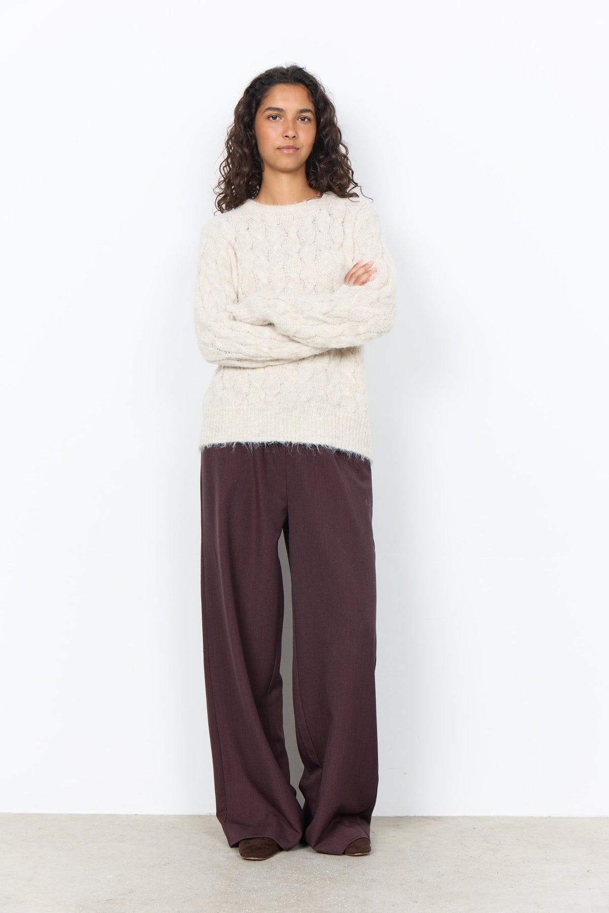 Soya Concept Damen Pullover Sand