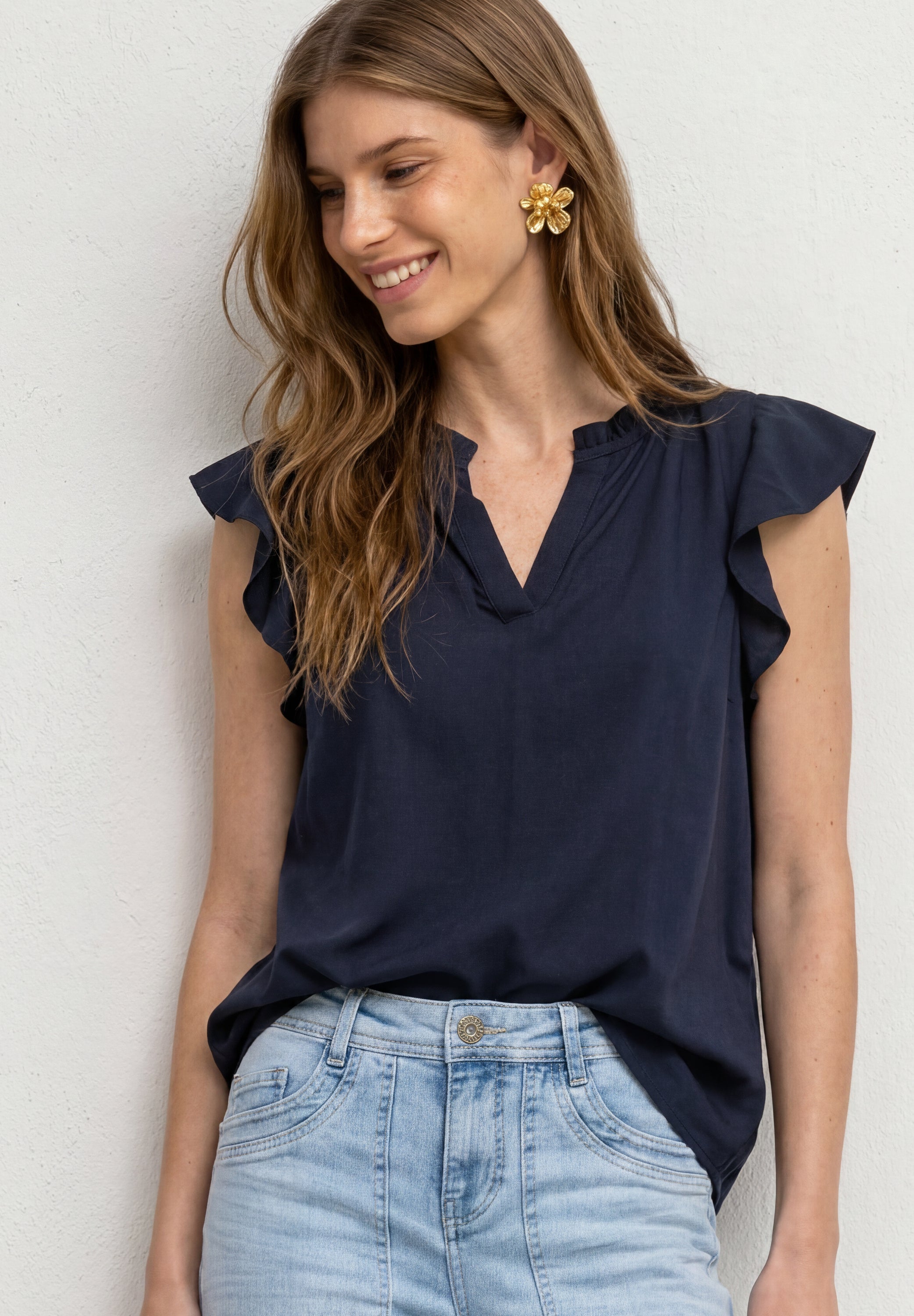 Street One Damen Blusen  Darkest B