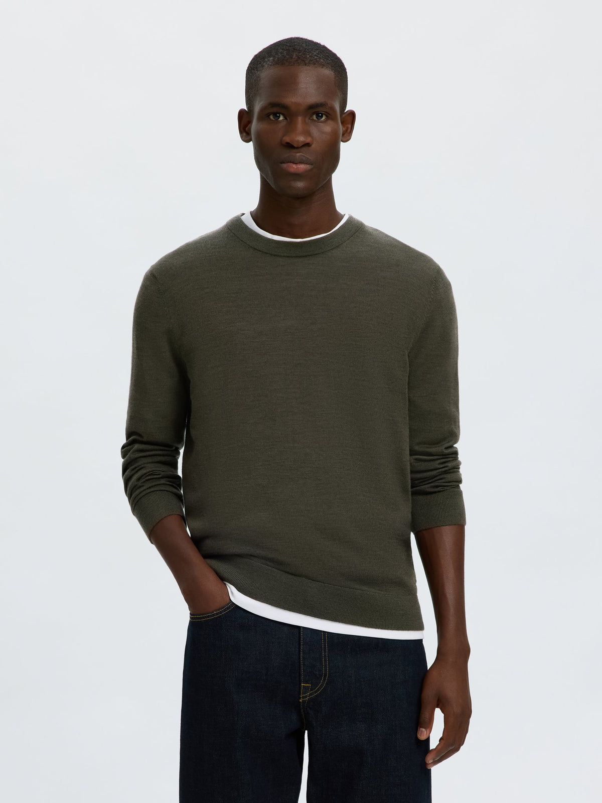 Selected homme Herren Pullover  Forest N