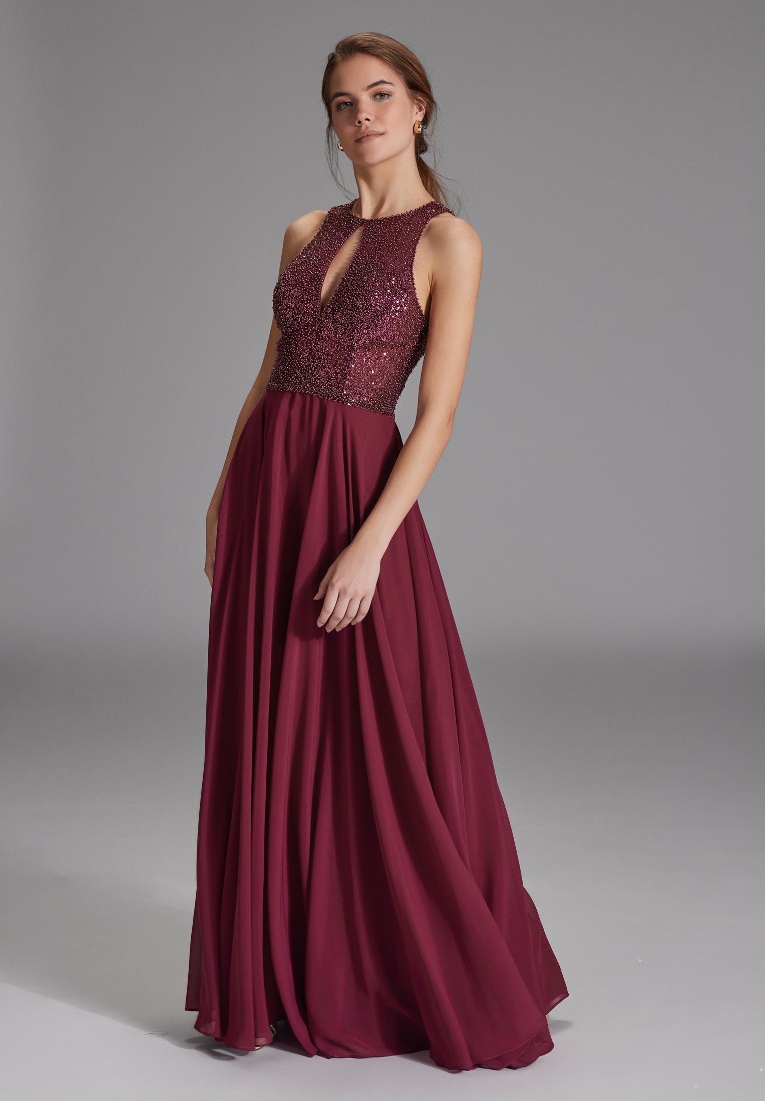 Swing Damen Kleider  Grape Wine