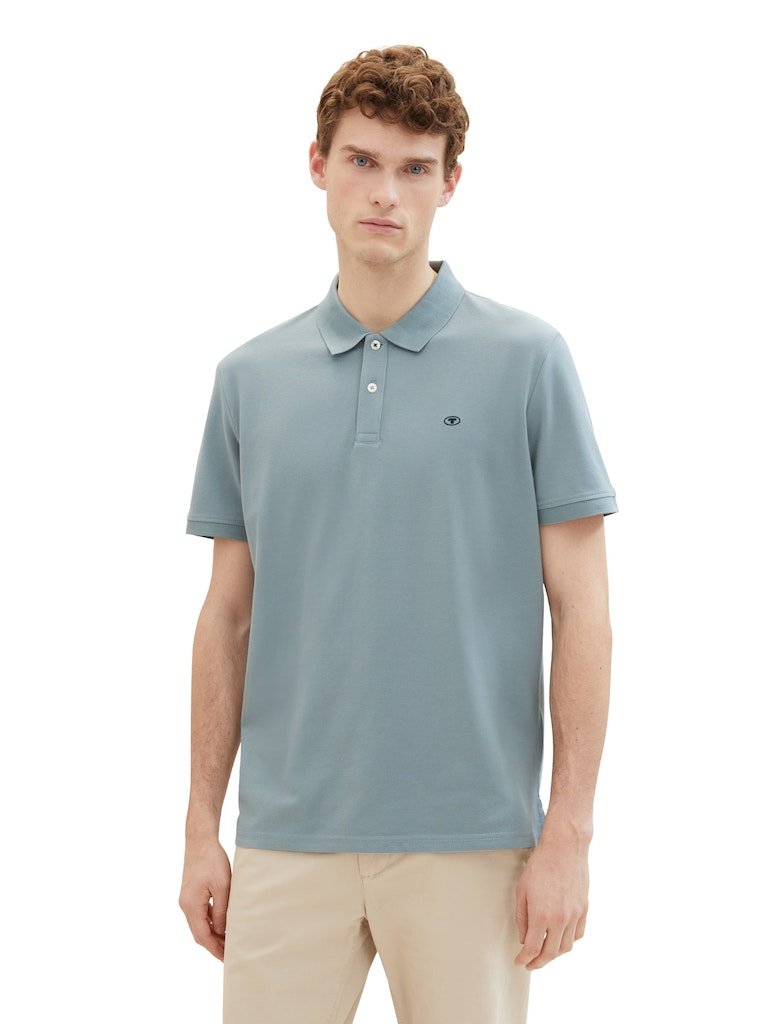 Tom Tailor Herren Polo-Shirts Grey Mint