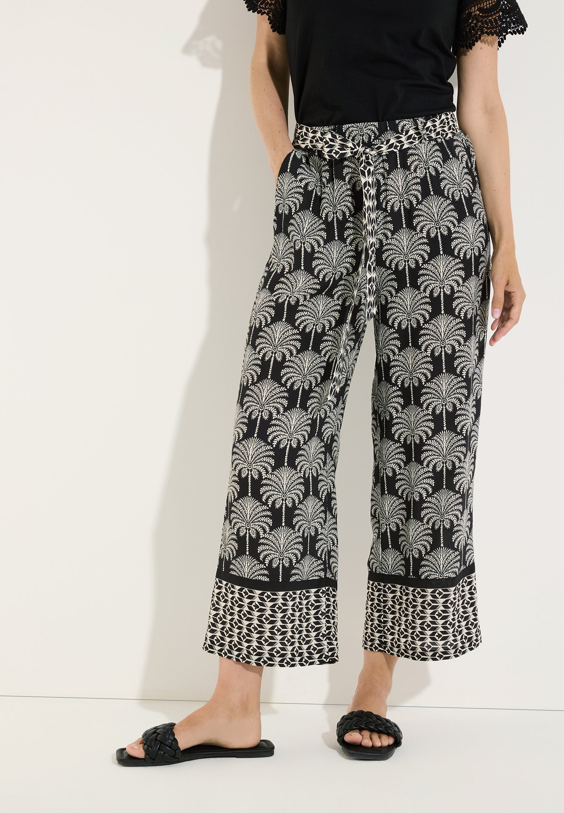 More & More Damen Hosen  Twotone Pa