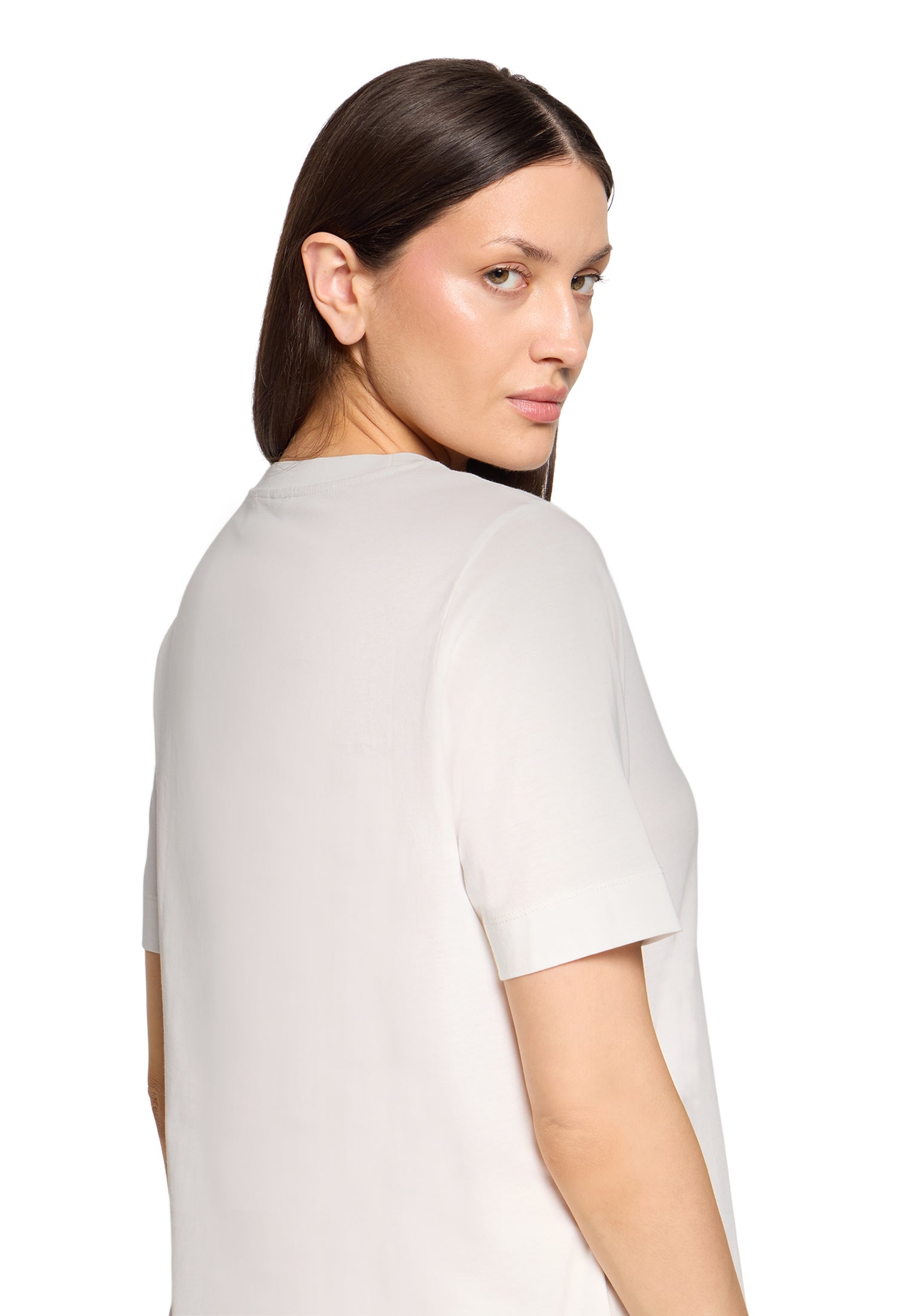 Cartoon Damen T-Shirts Patch Cream/Nat