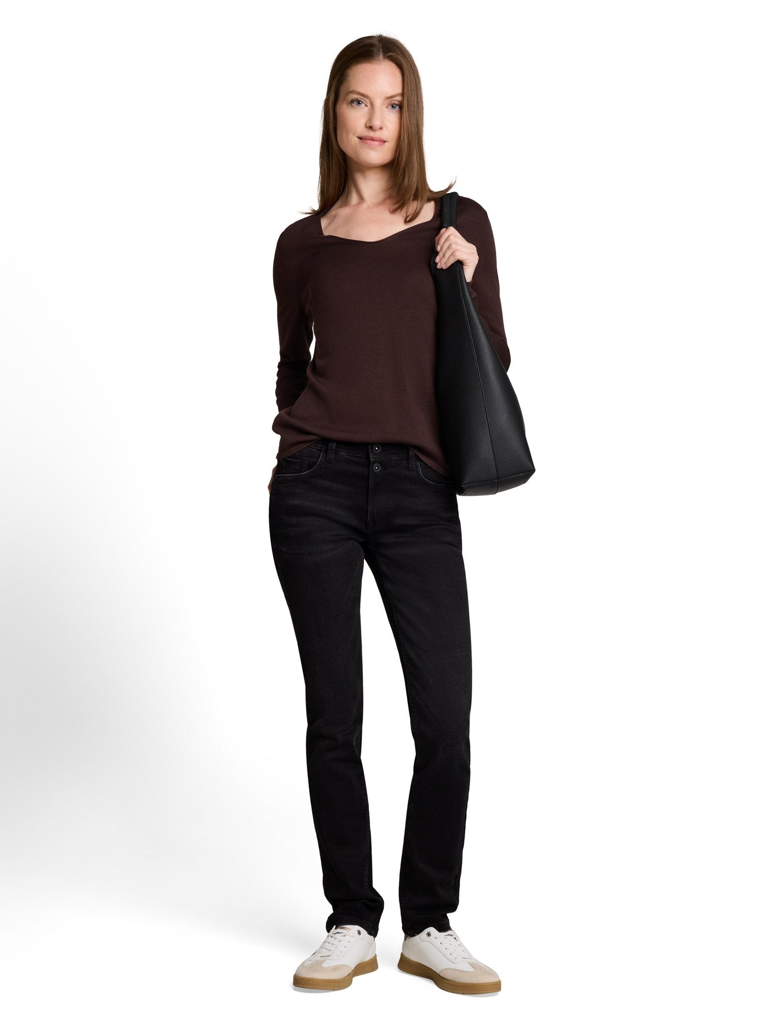 Tom Tailor Damen Jeans Black Black Den