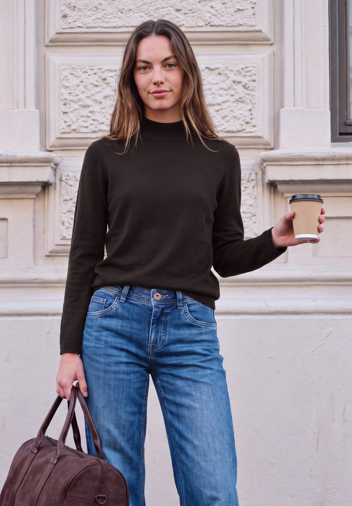 Street One Studio Damen Pullover Charred B