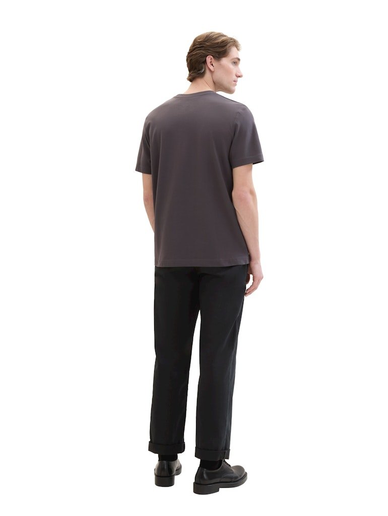Tom Tailor Herren T-Shirts kurz Tarmac Grey
