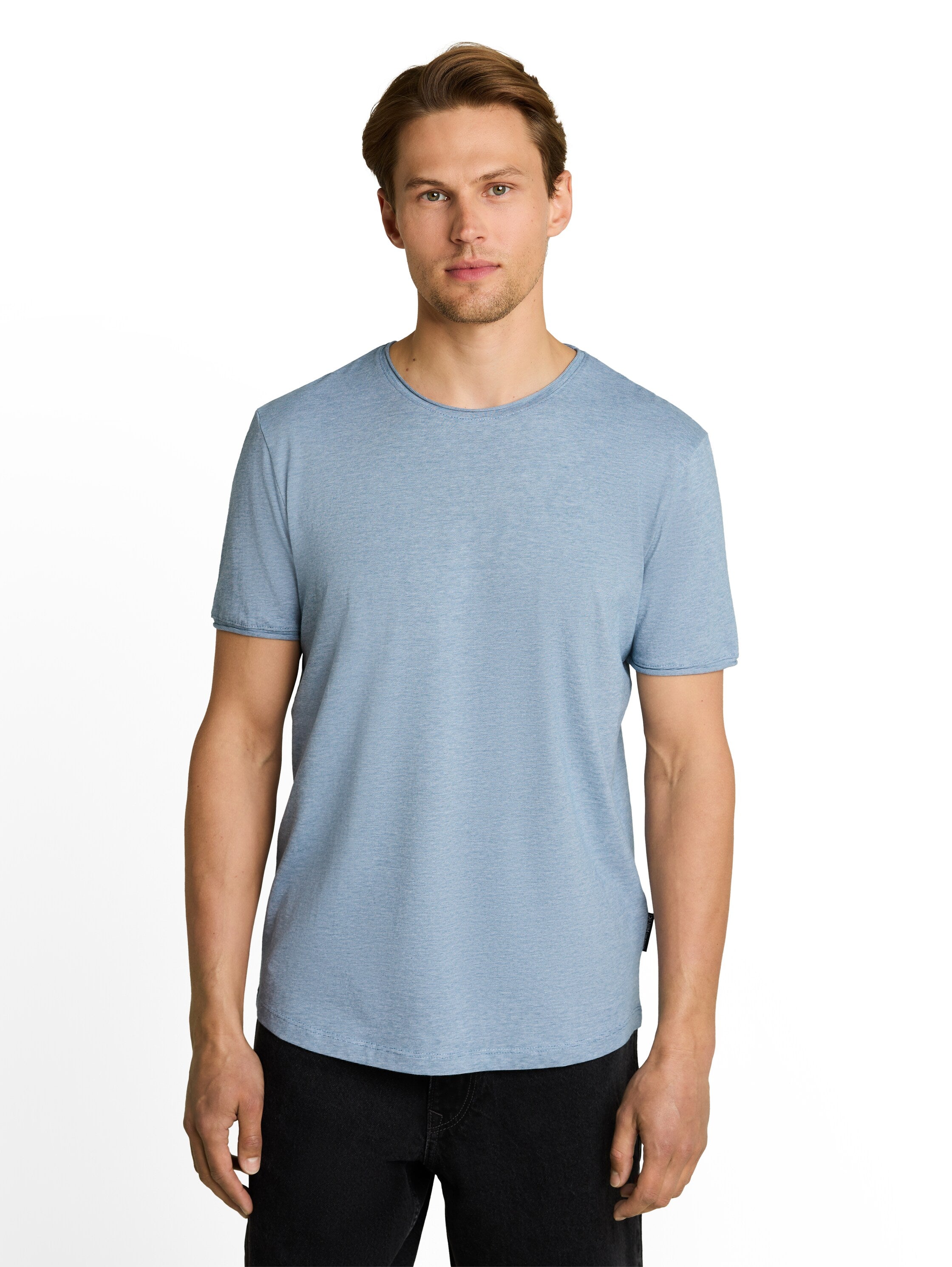 Tom Tailor denim Herren T-Shirts kurz Classic Dust Bl