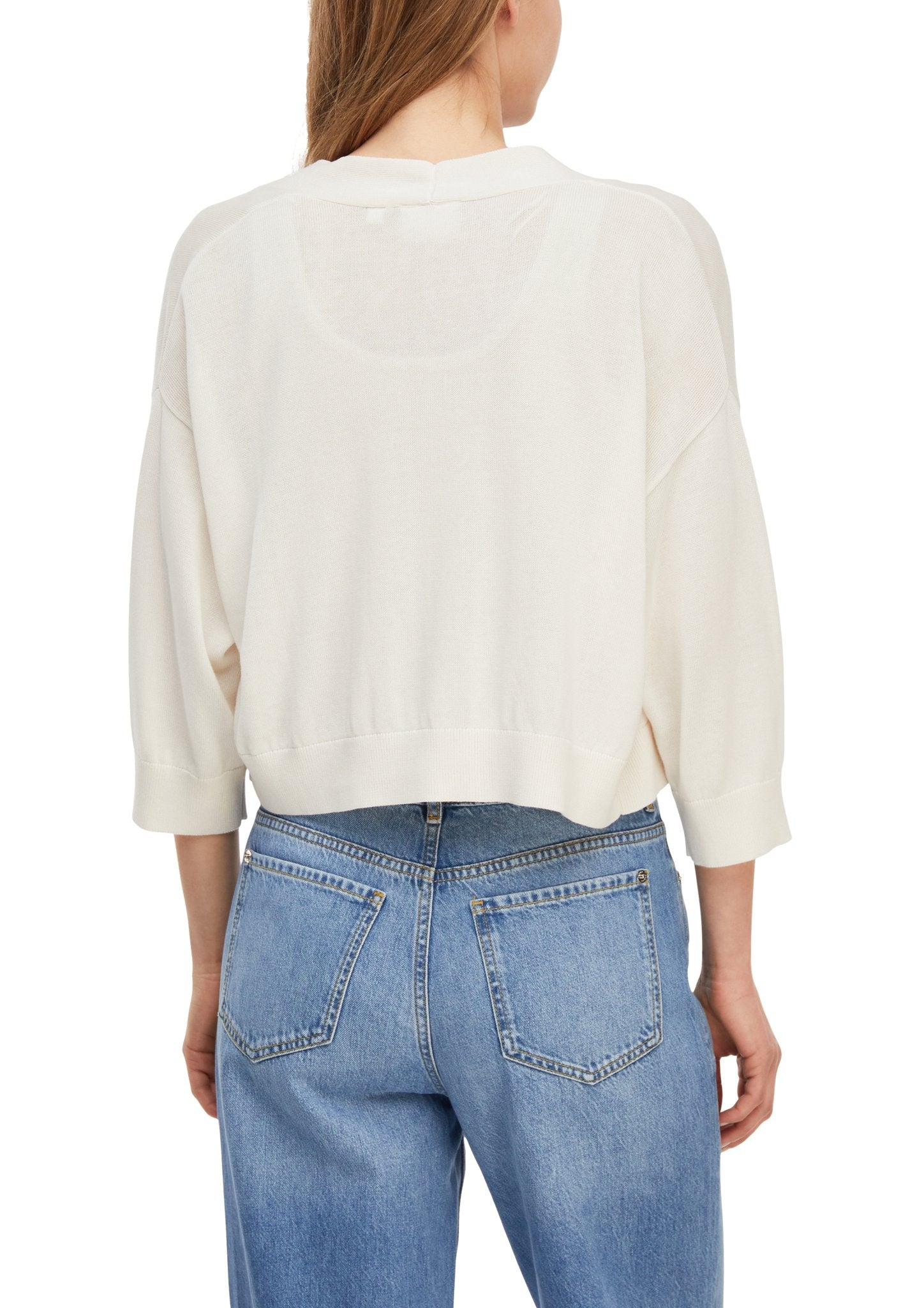 Comma Damen Strickjacken White