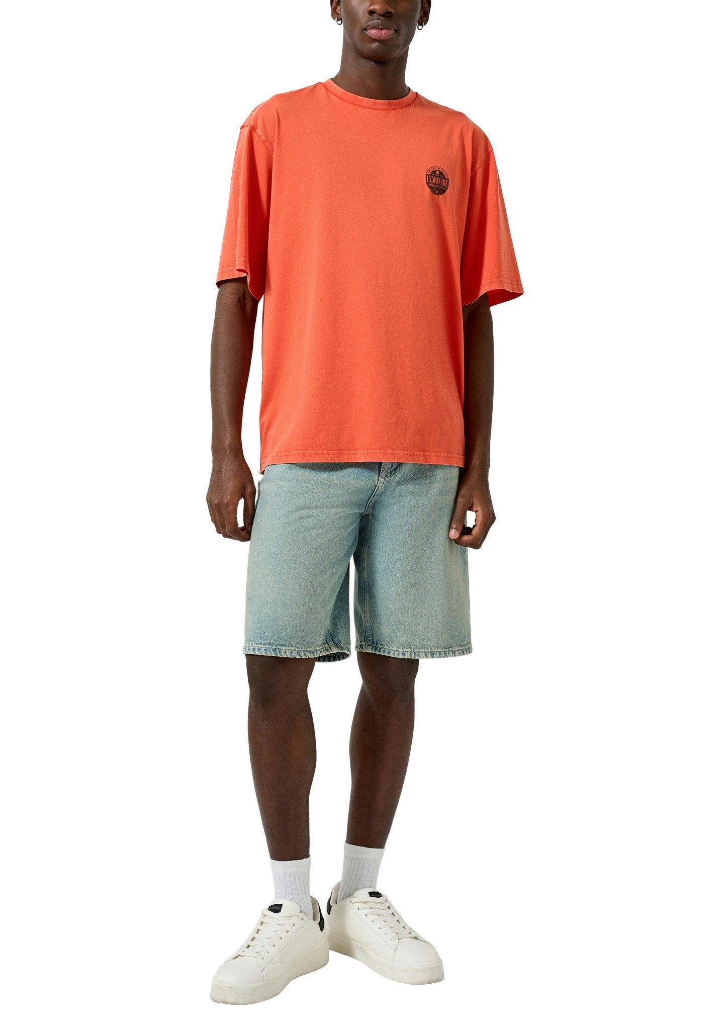 QS by S.Oliver Herren T-Shirts kurz Red