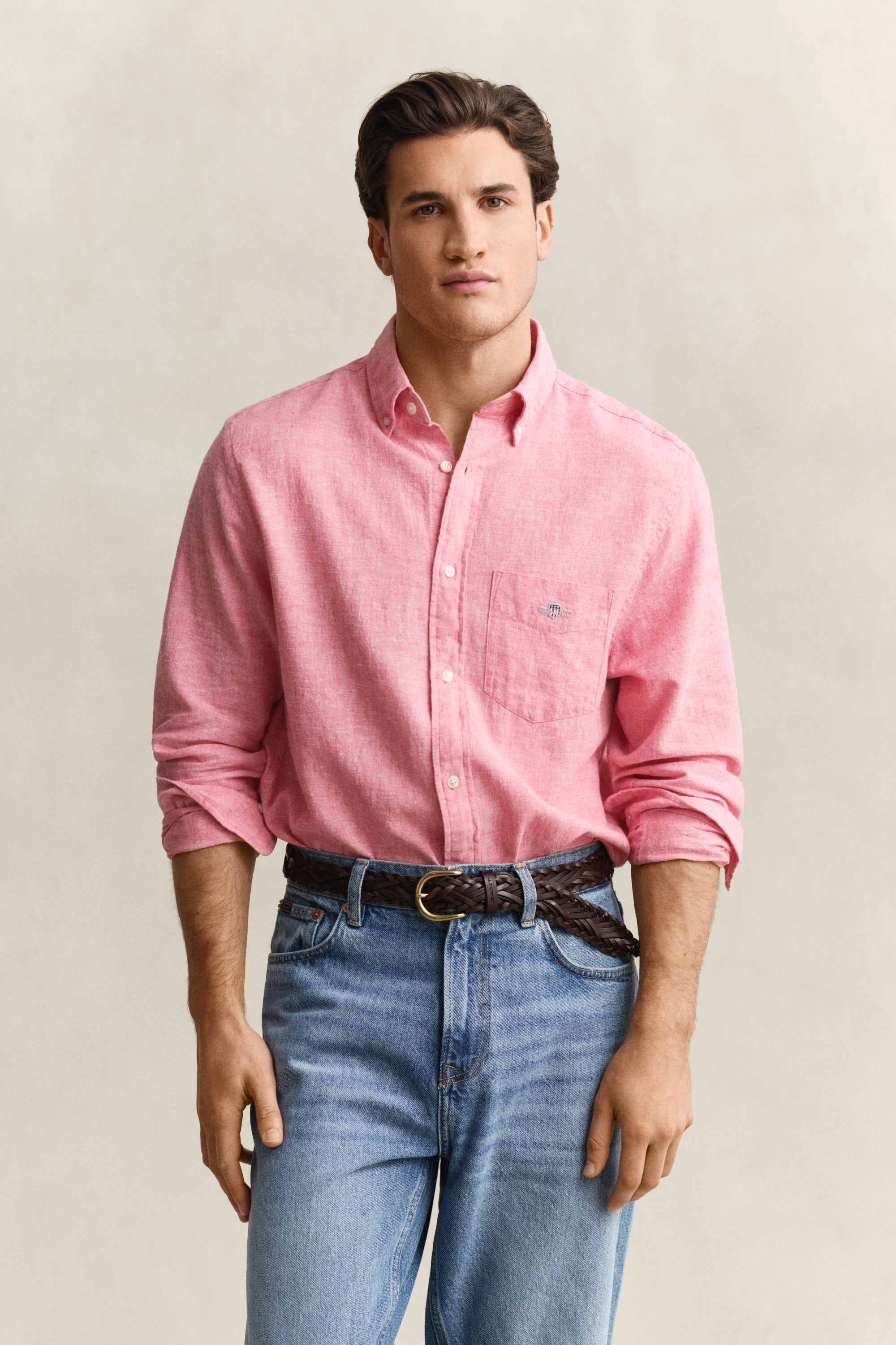 Gant Herren Hemden Rose Pink