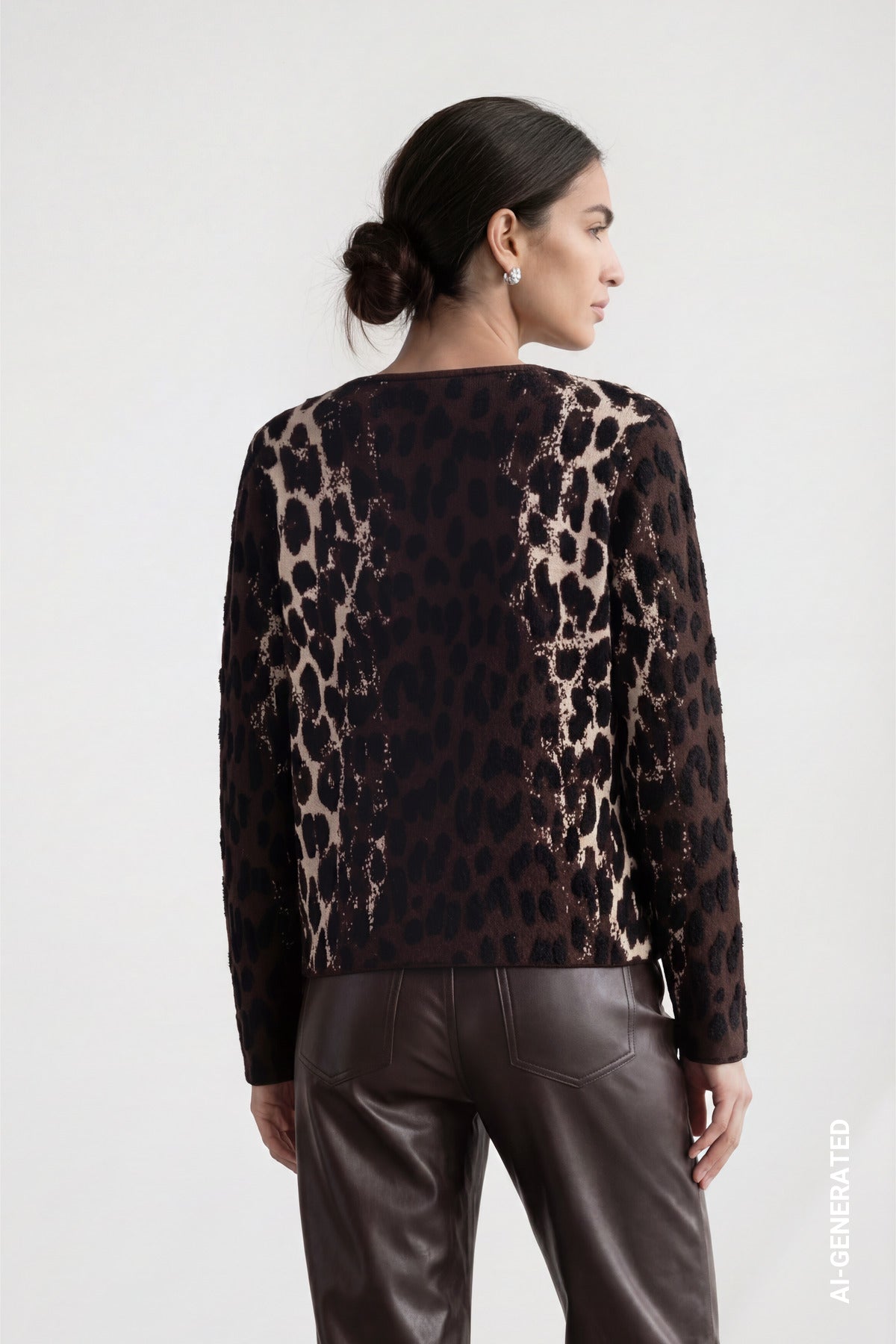 Monari Damen Pullover  Black Coffe