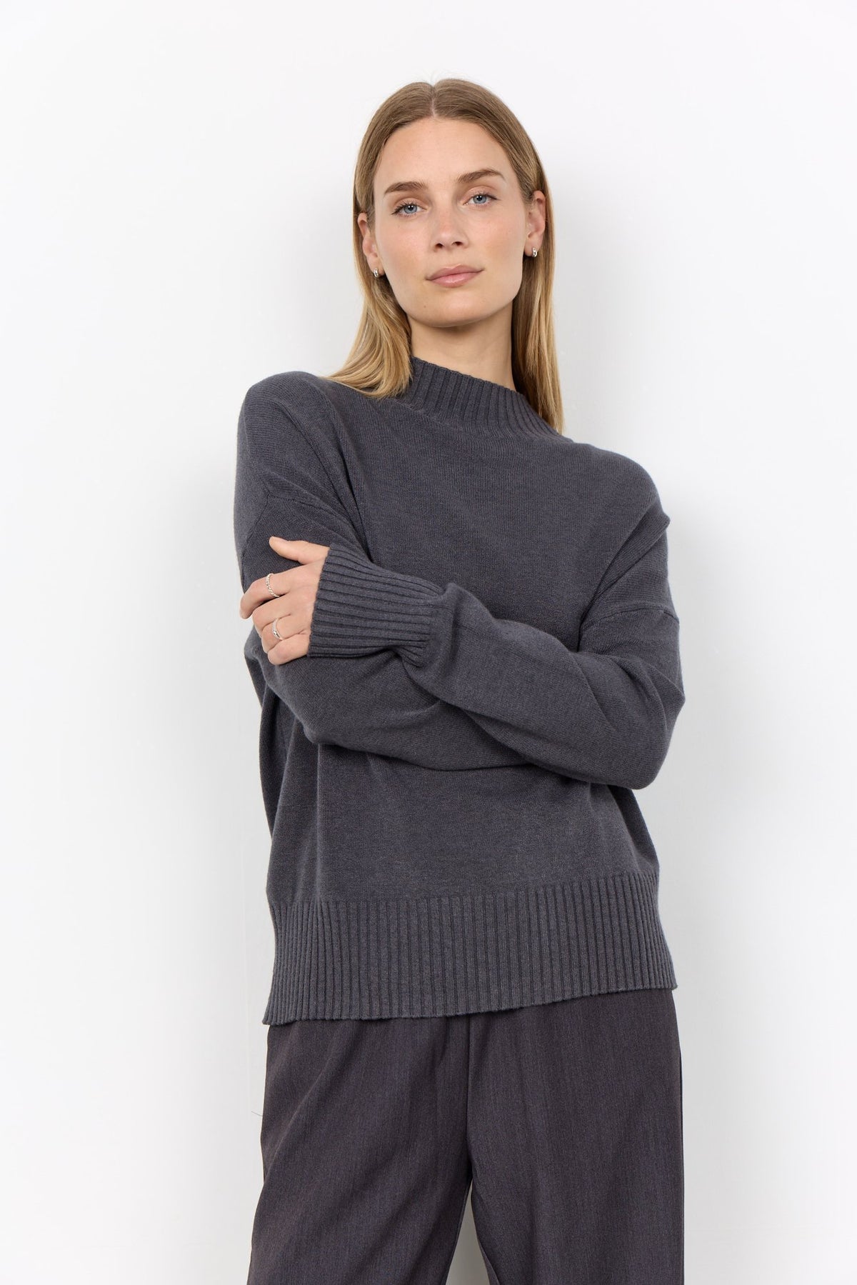 Soya Concept Damen Pullover Dark Earth Mela